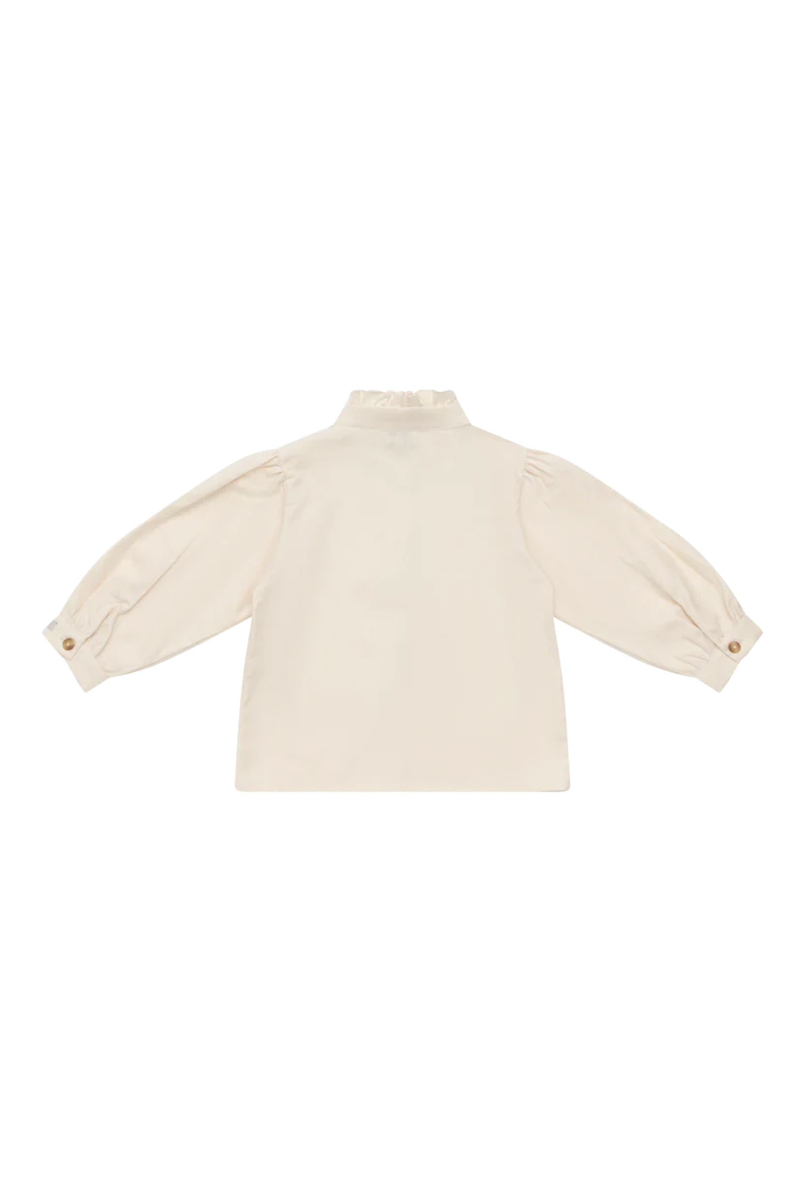 Meisjes blouse lange mouw ecru