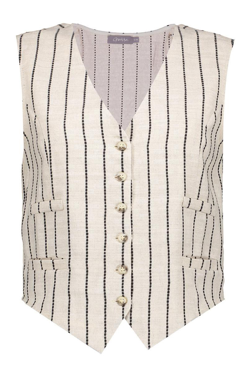 Dames gilet bruin