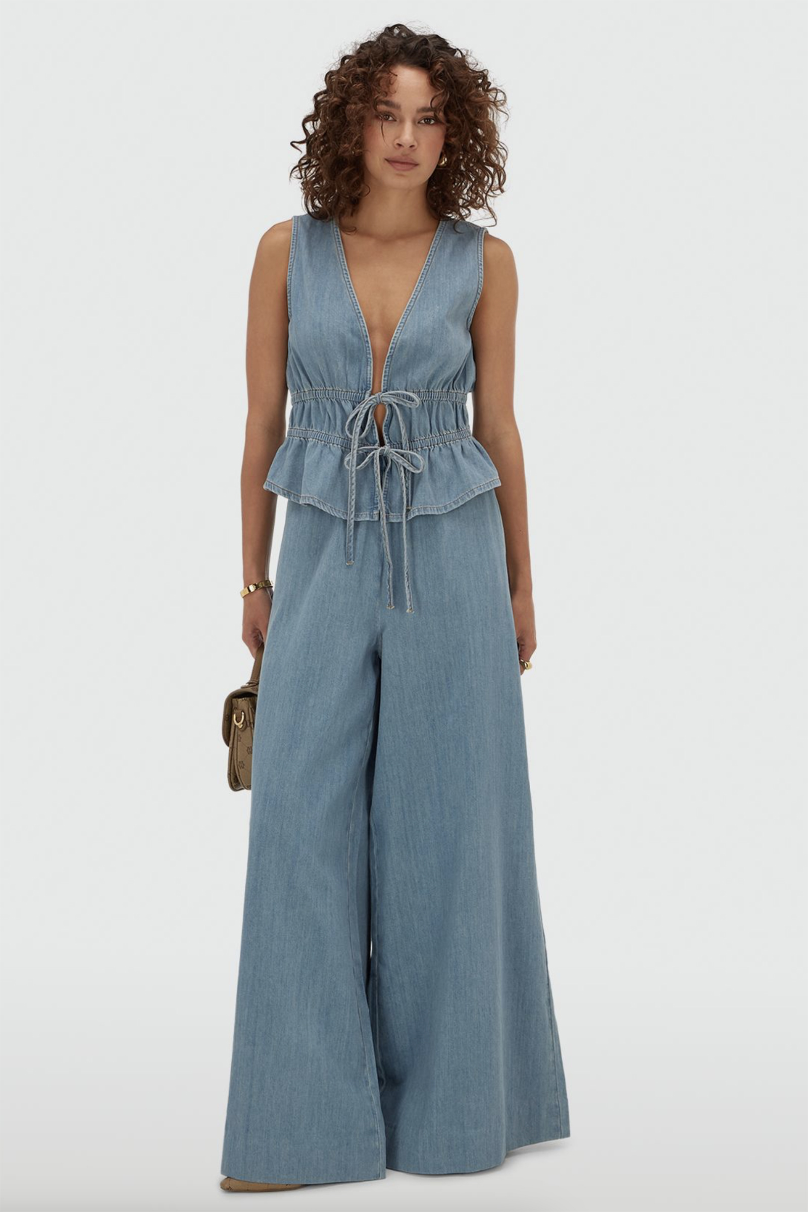 Dames broek blauw
