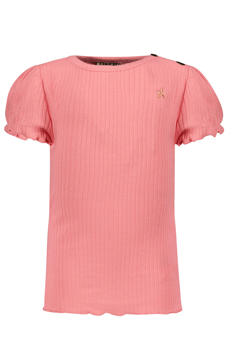 Meisjes t-shirt korte mouw rose