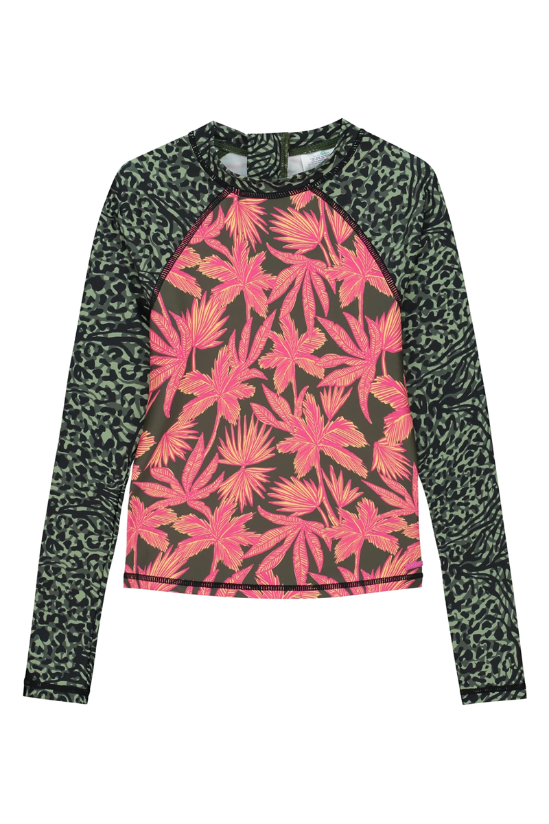 Bad/beach meisjes top groen