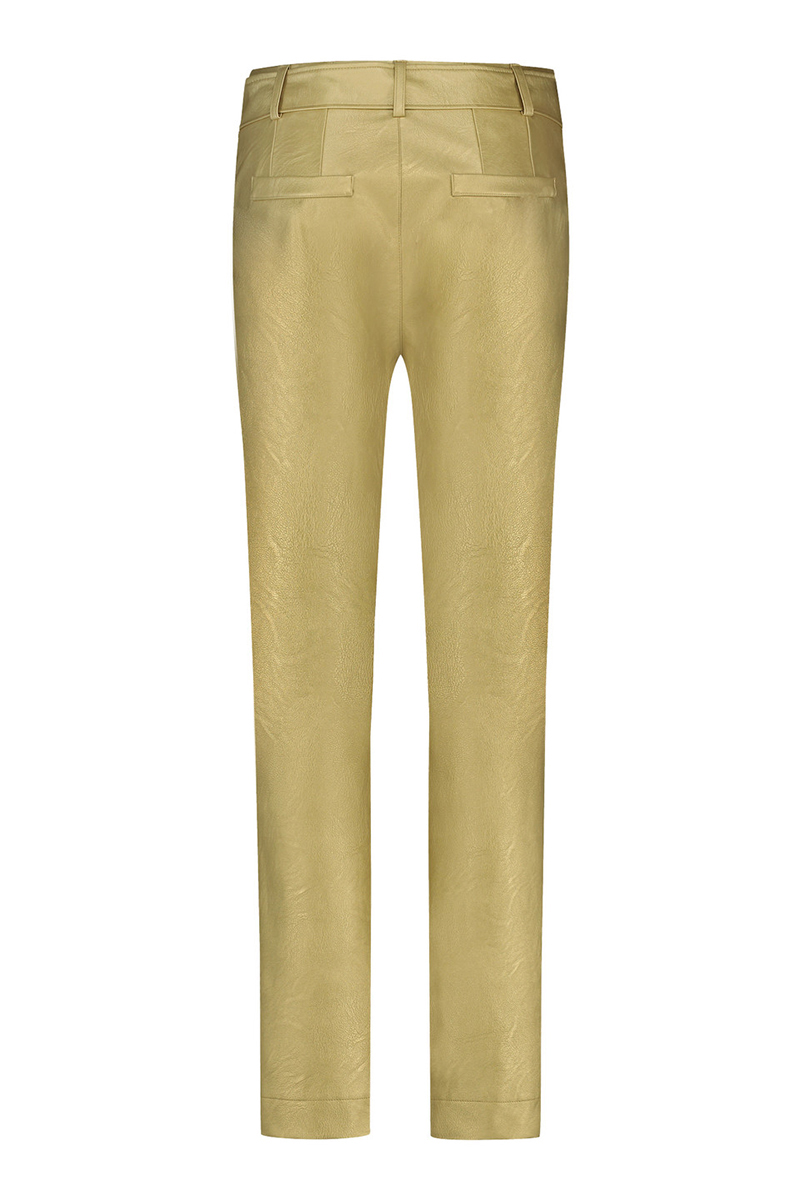 Studio Anneloes Mita faux leather trousers Goud-1 3