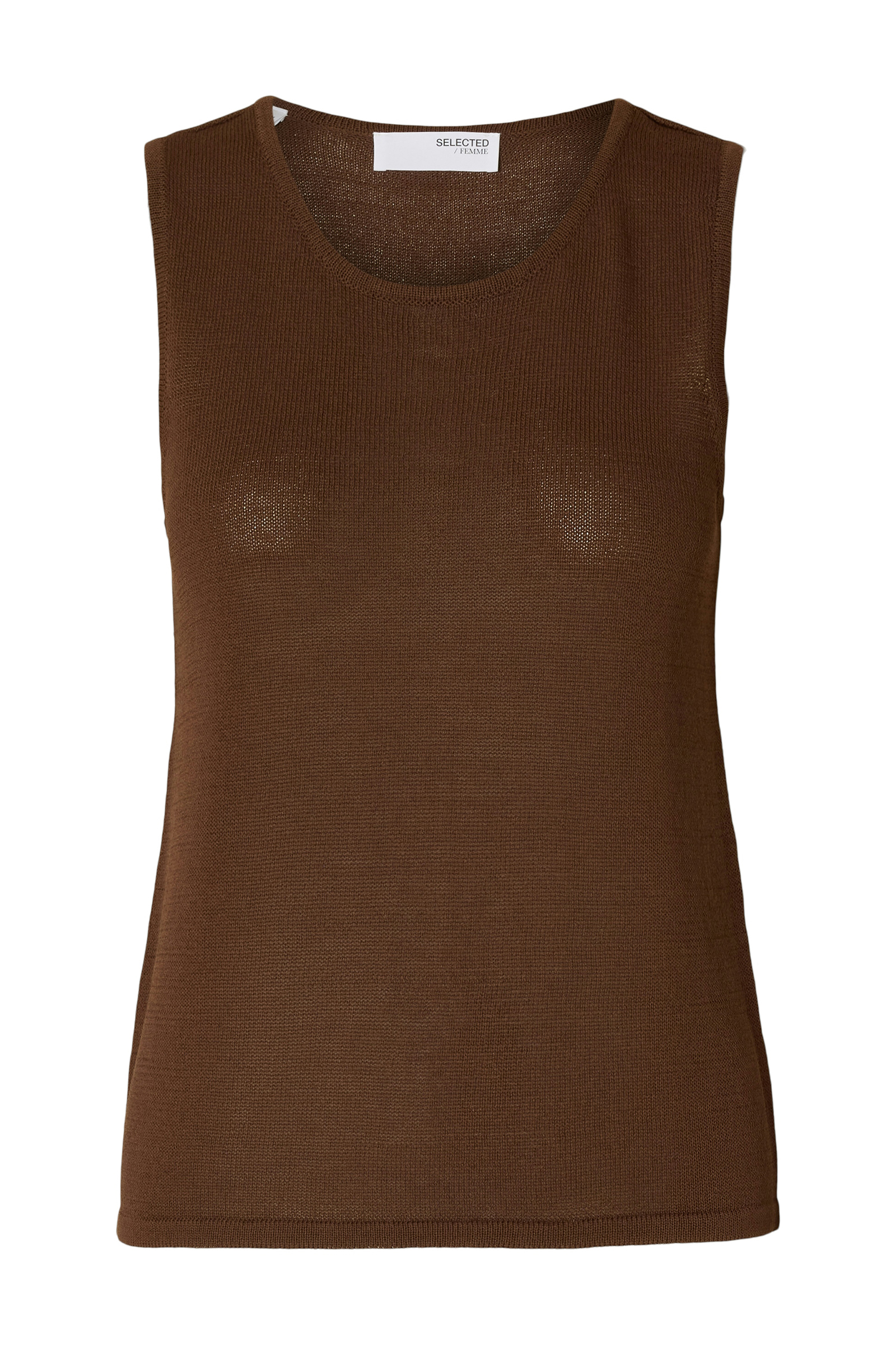Dames top bruin