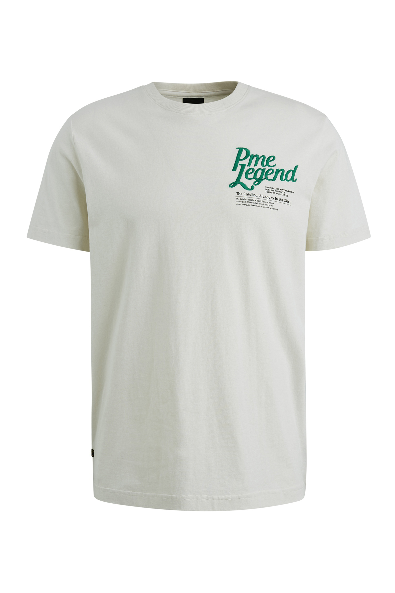 Heren t-shirt kortemouw ecru