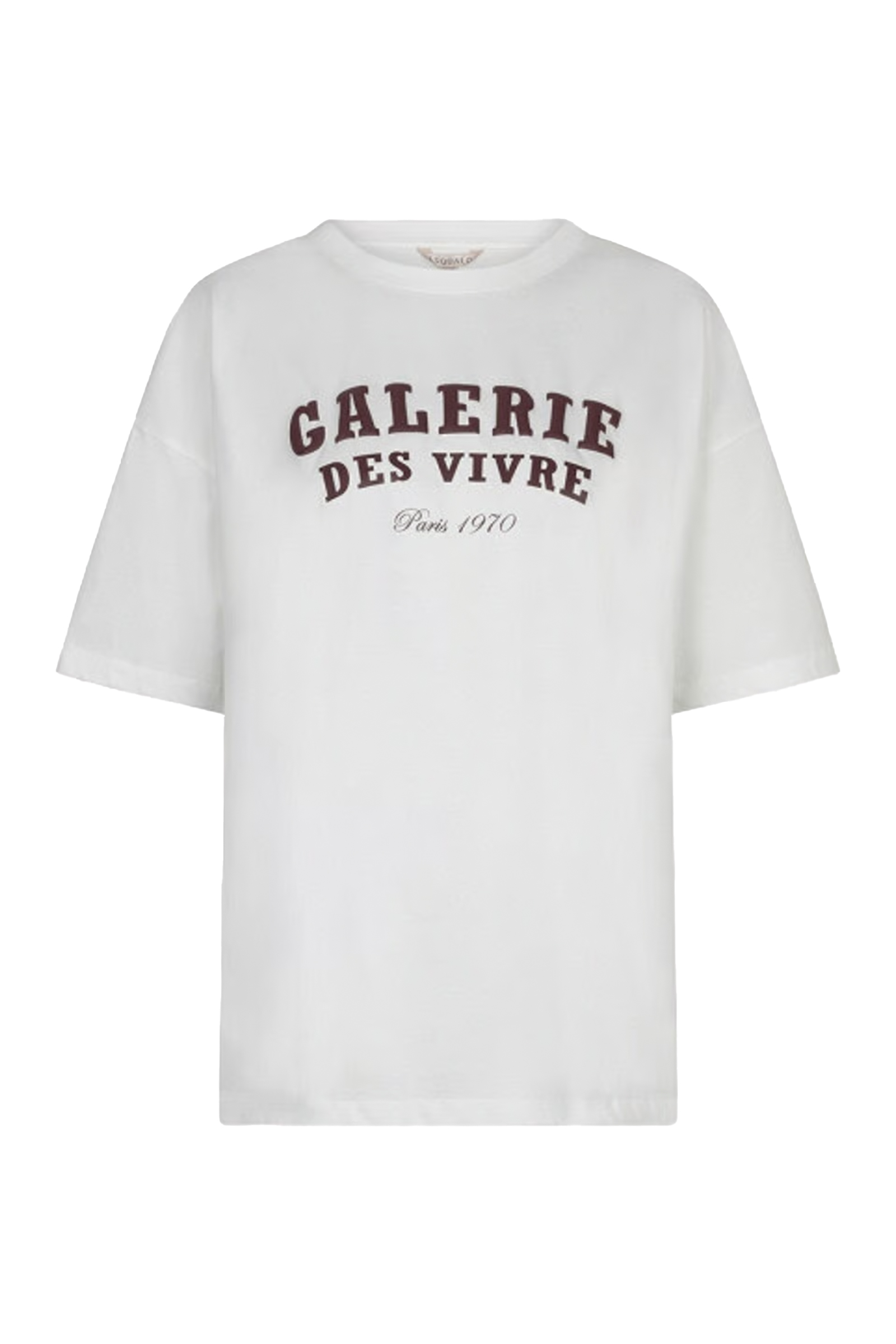 Dames t-shirt korte mouw ecru
