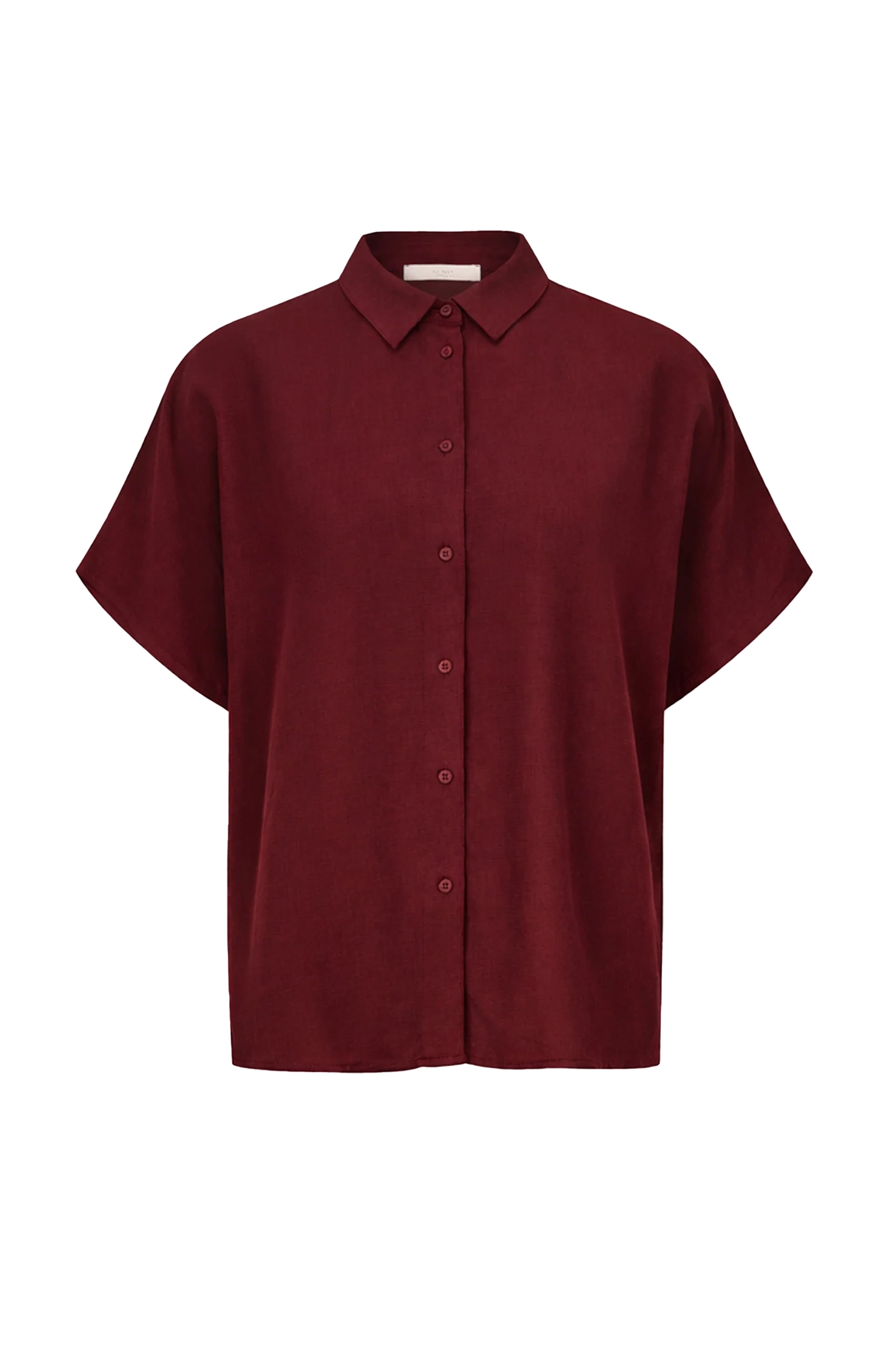 Dames blouse lange mouw rood