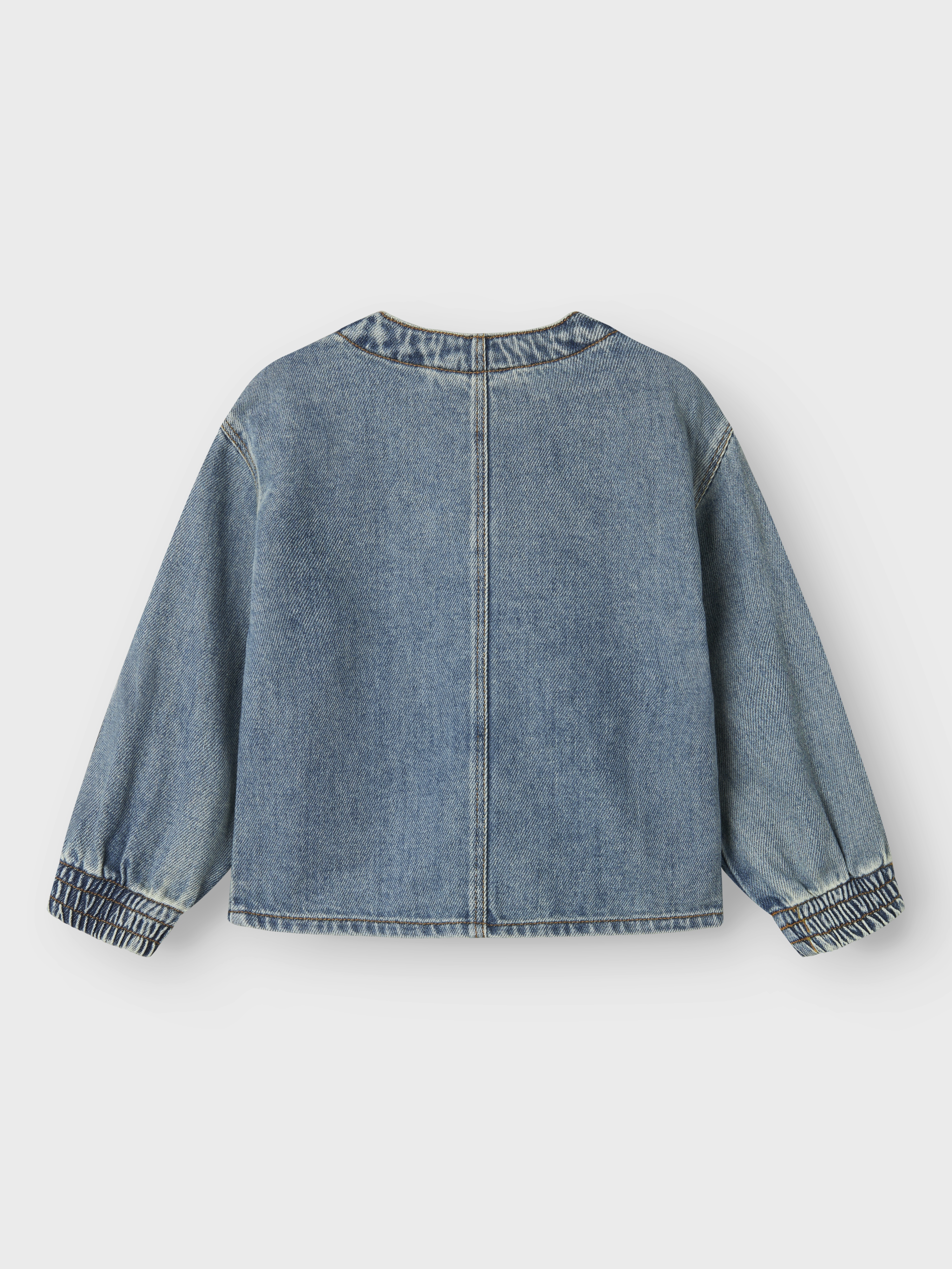 Meisjes blouse lange mouw blauw