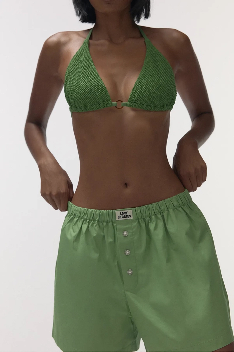 Dames short groen