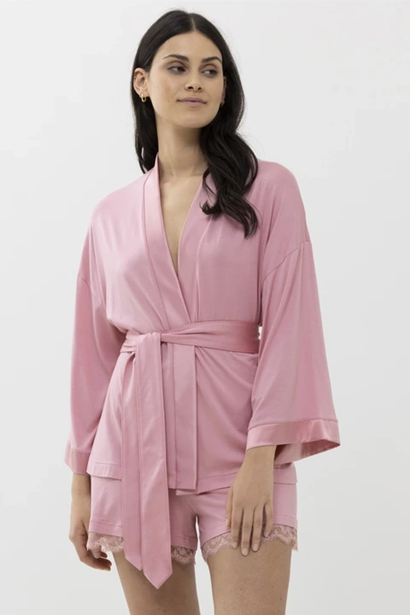 MEY Nachtmode dames badjas Rose-1 2