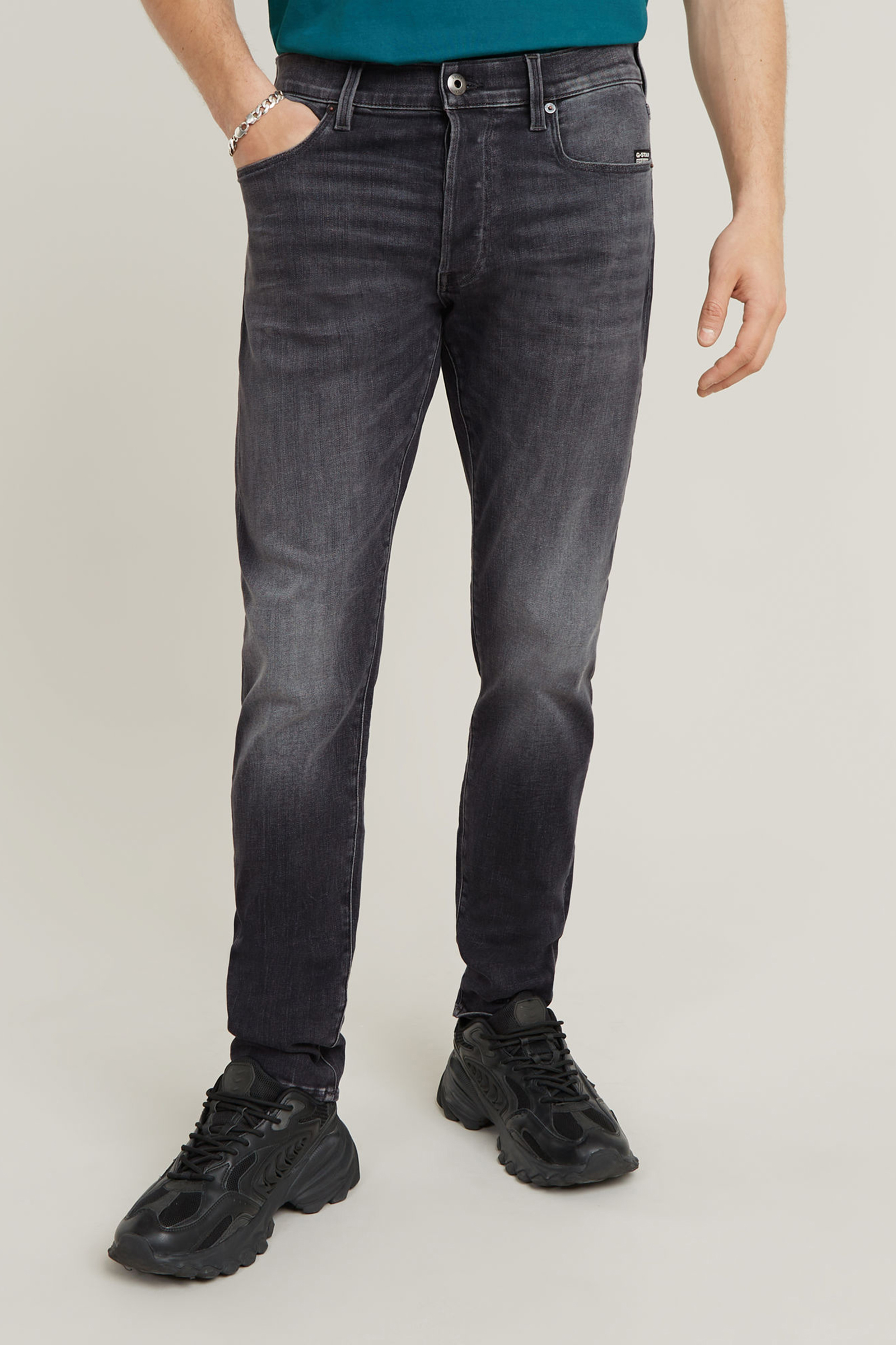 Heren jeans grijs