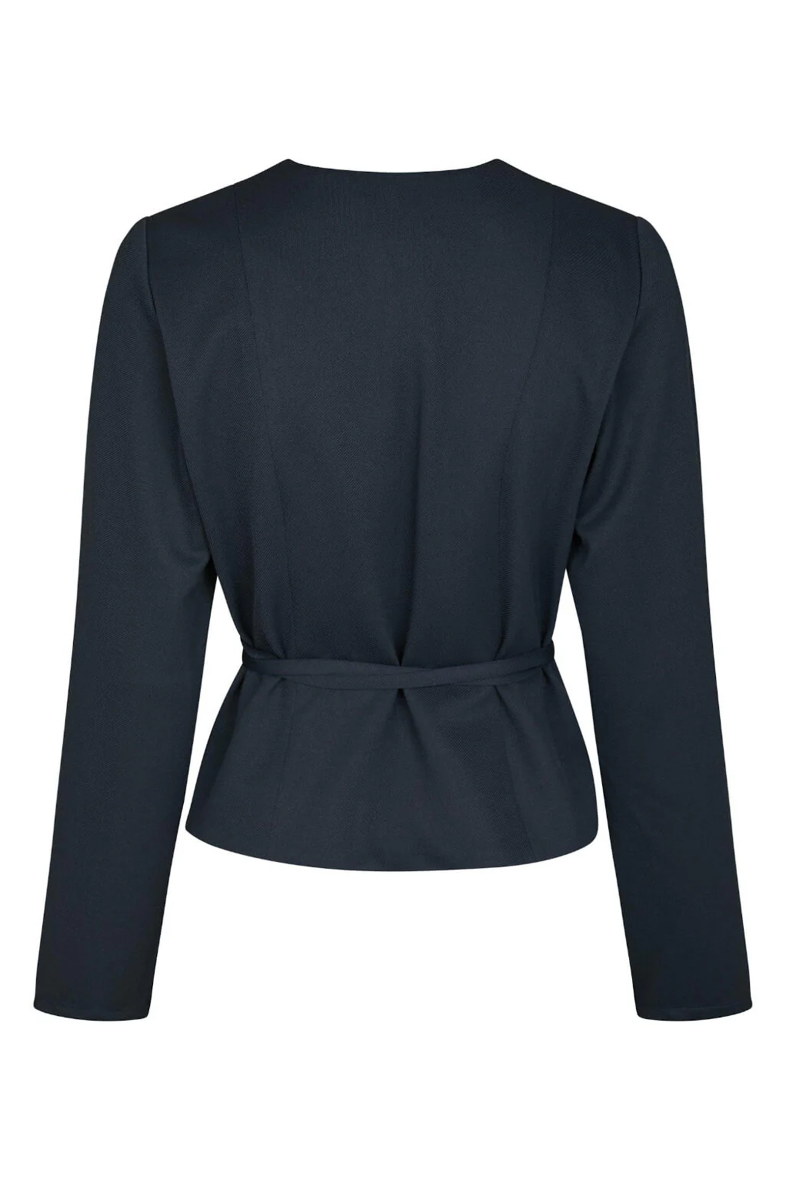 Dames blouse lange mouw blauw