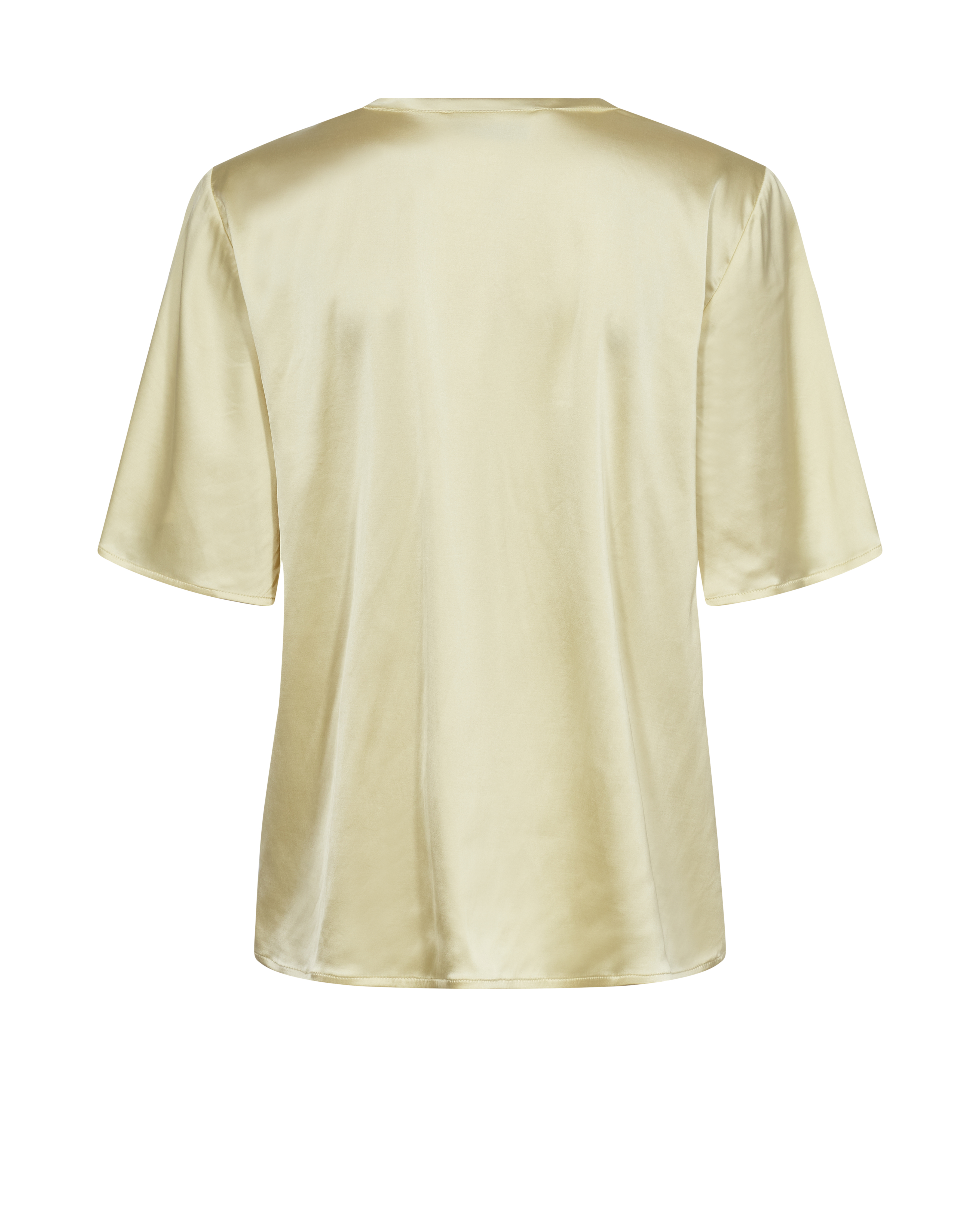 Dames blouse korte mouw geel