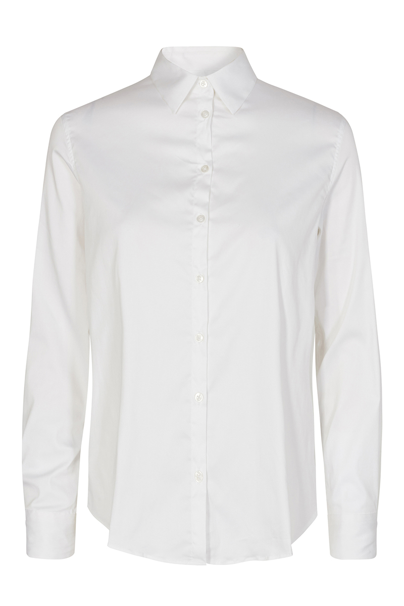 Dames blouse lange mouw ecru