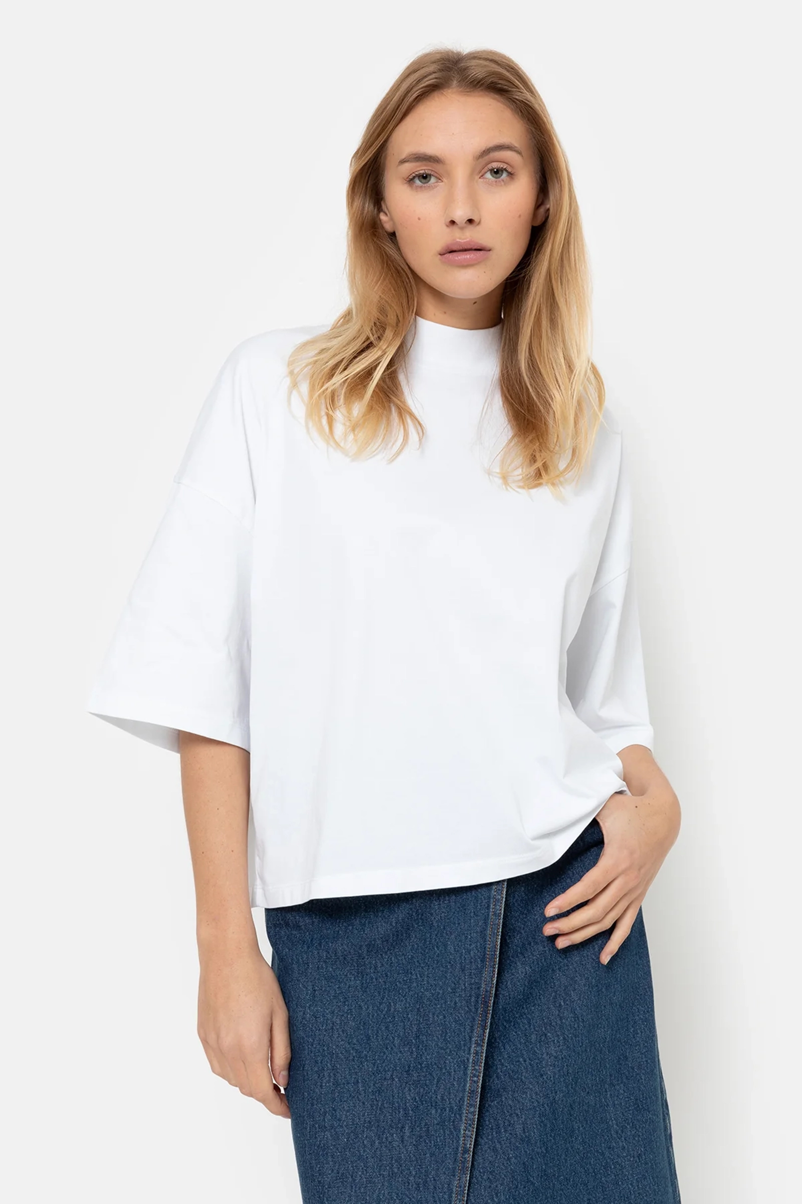 Dames t-shirt korte mouw wit