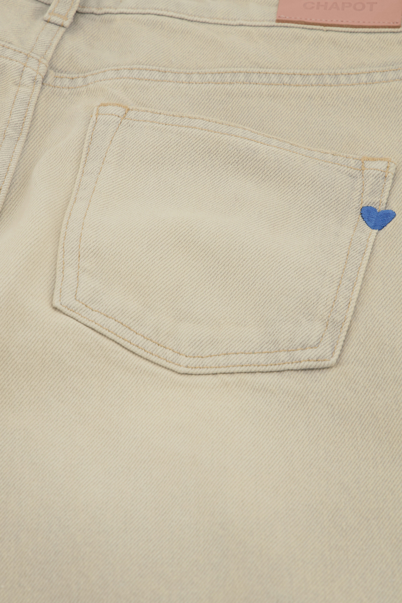 Dames jeans ecru