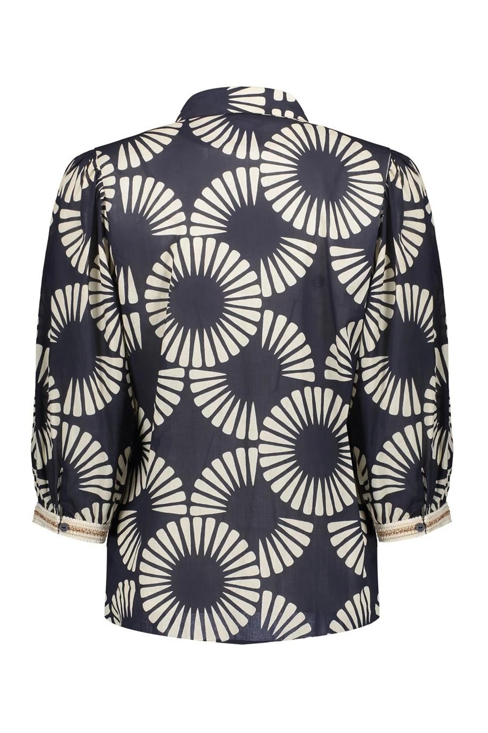 Dames blouse korte mouw zwart