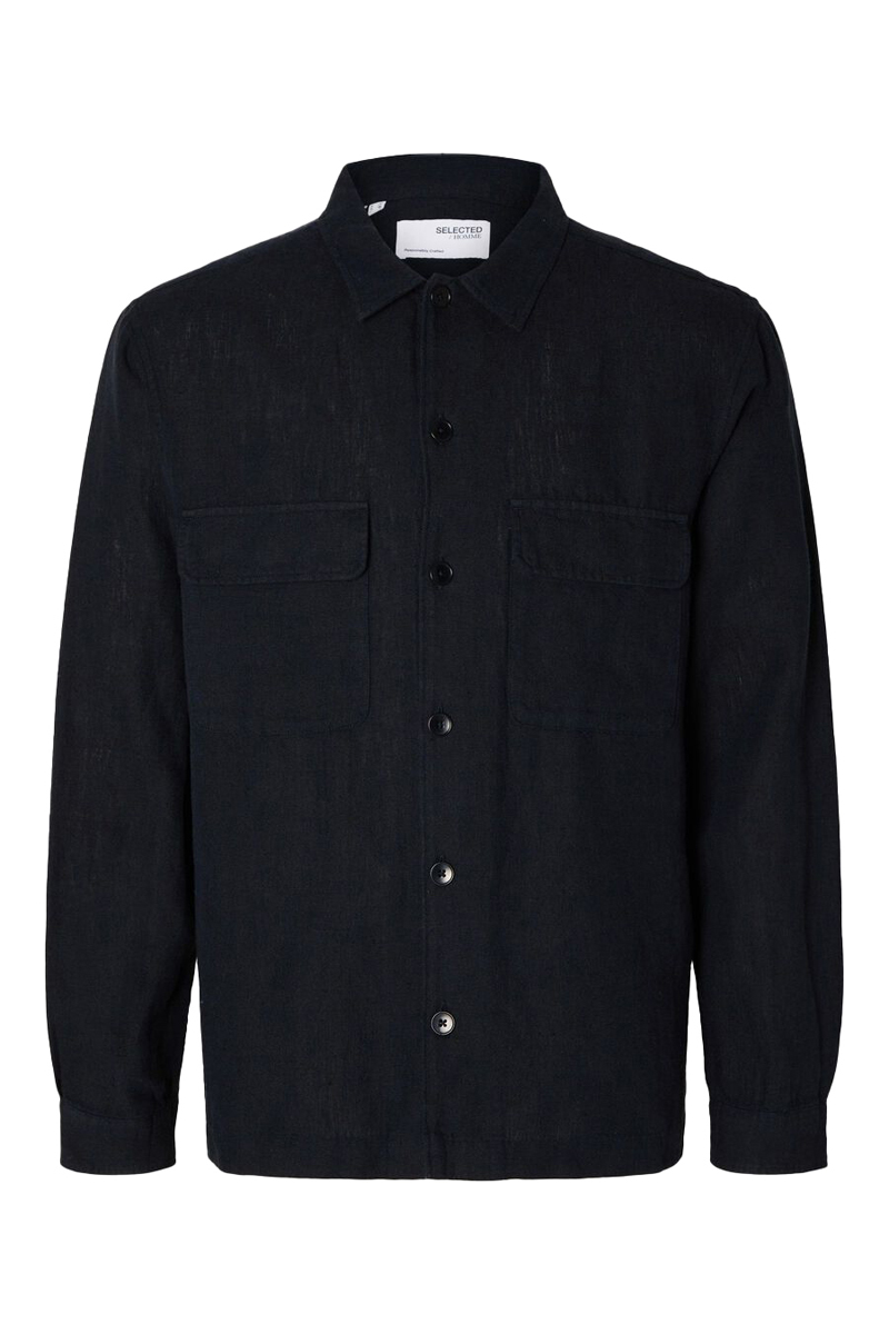 Heren overhemd lm casual blauw