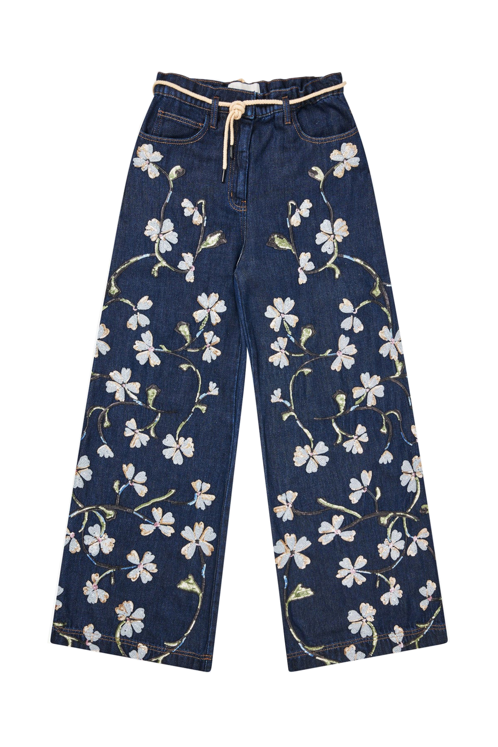 Dames broek blauw
