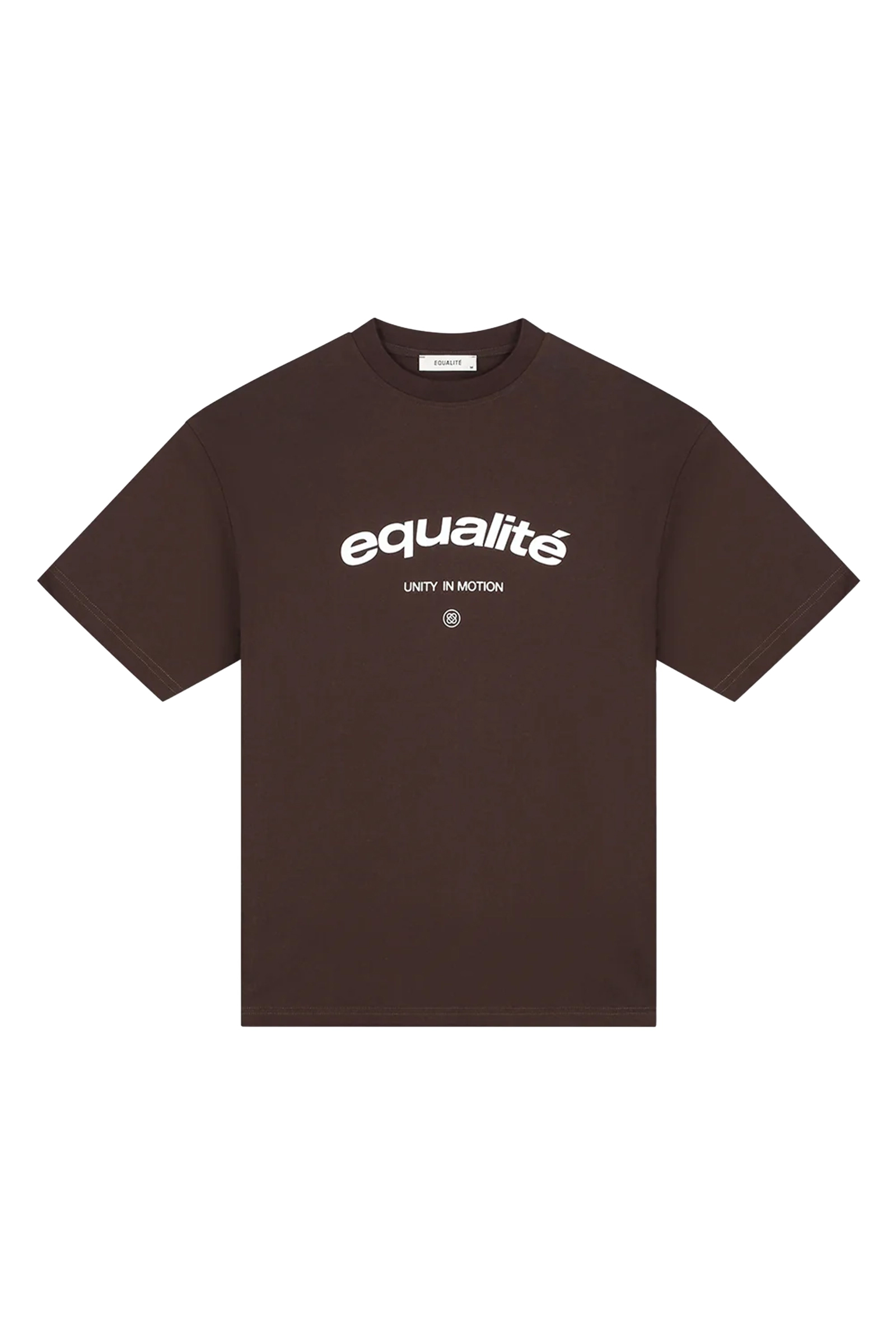 Heren t-shirt kortemouw bruin