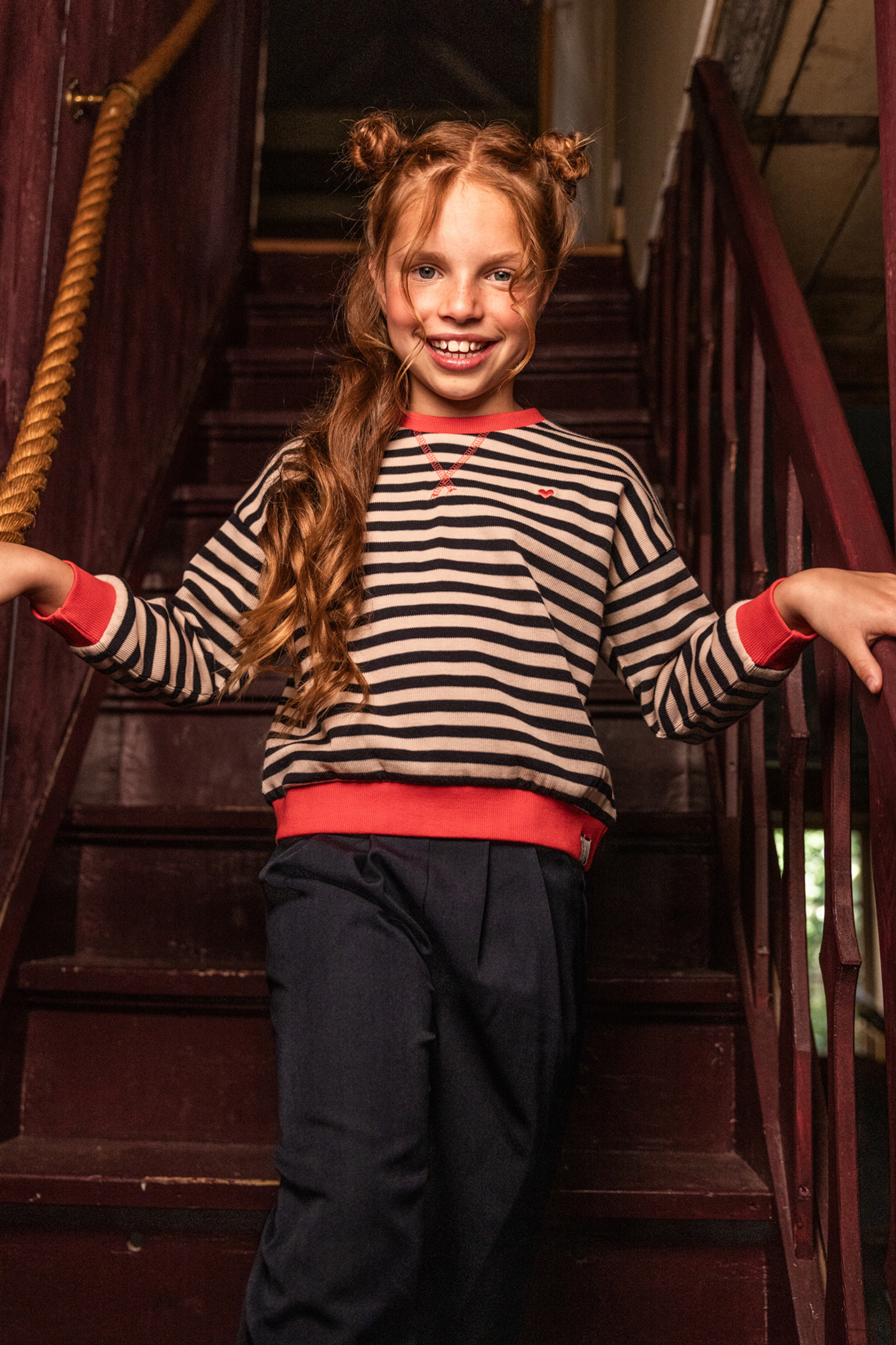 Meisjes sweater blauw