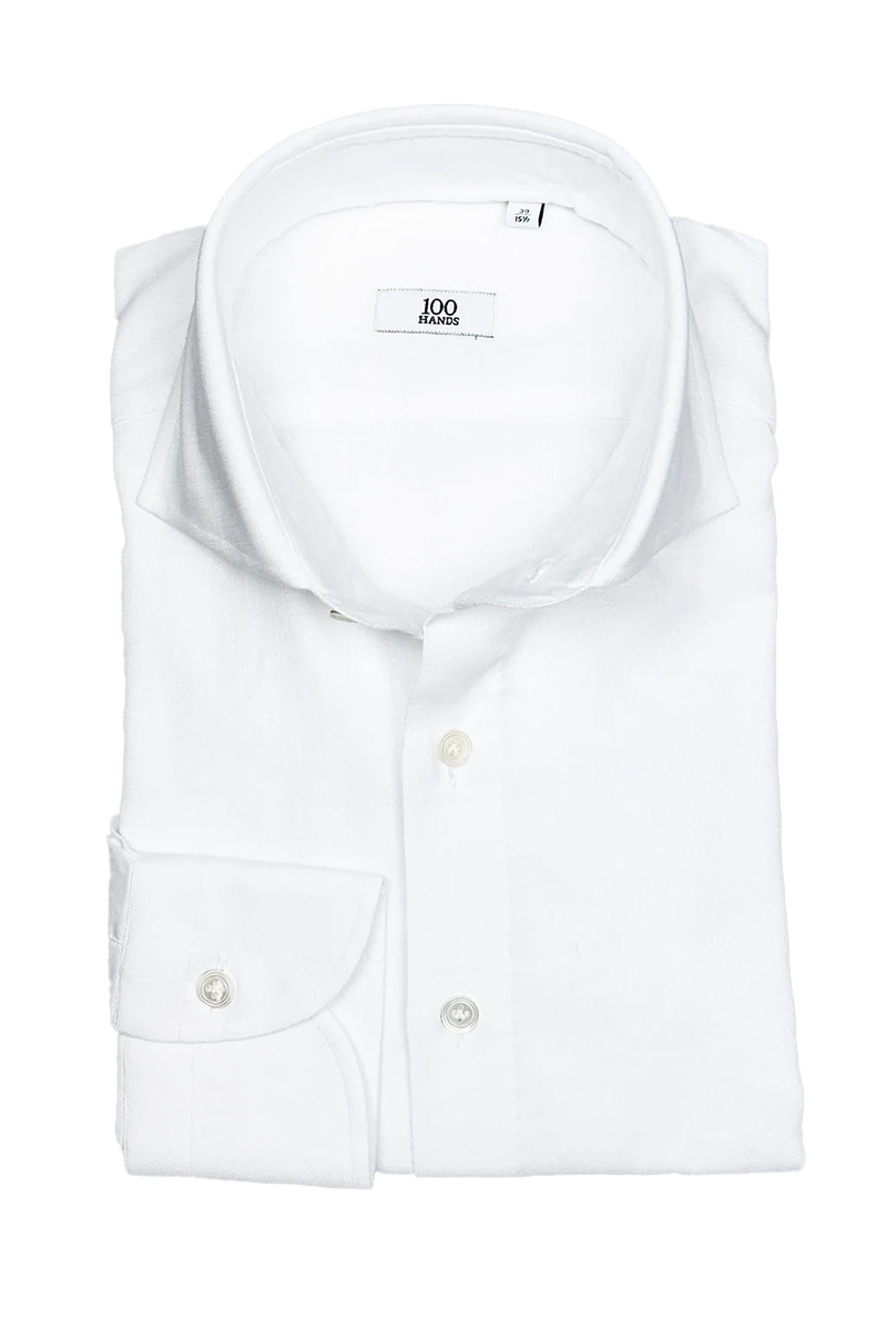 Heren overhemd lm dressual wit