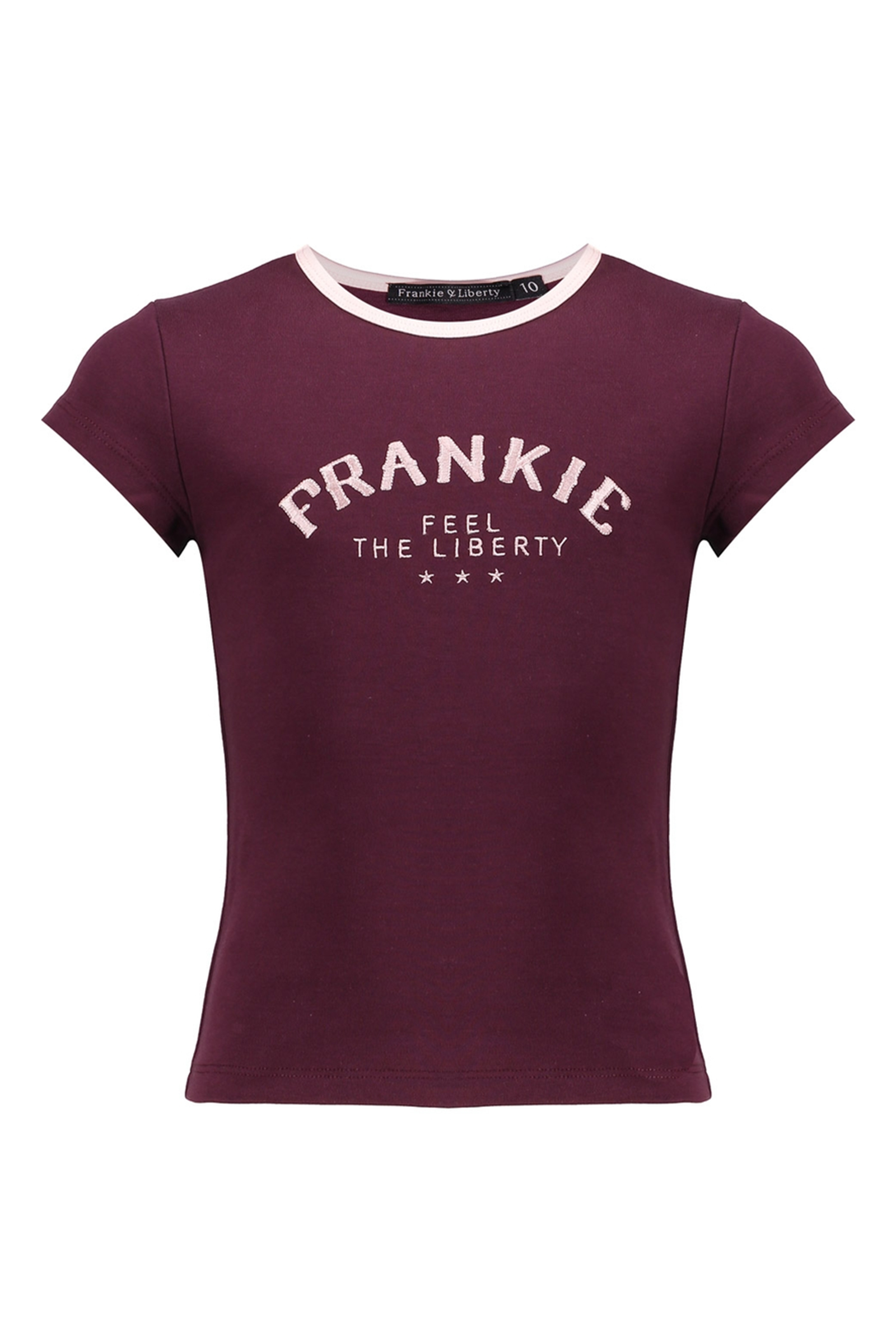 Meisjes t-shirt korte mouw rood
