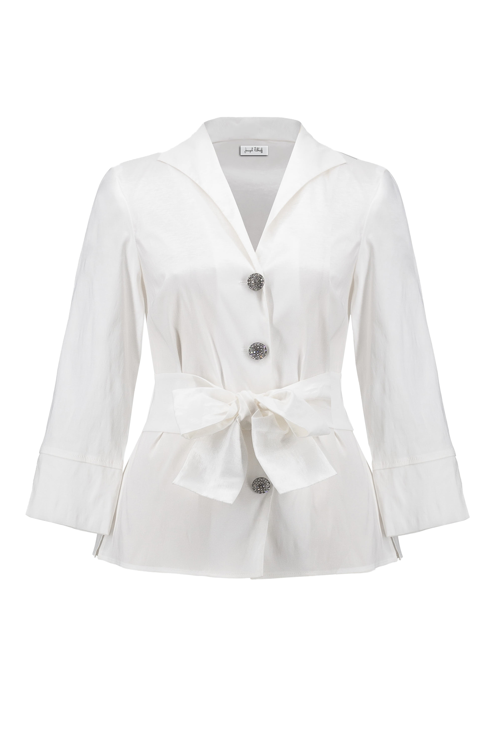 Dames blouse lange mouw ecru