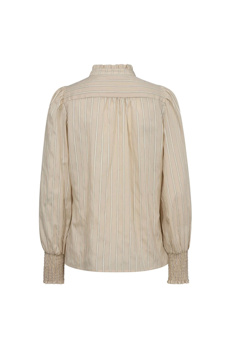Dames blouse lange mouw ecru