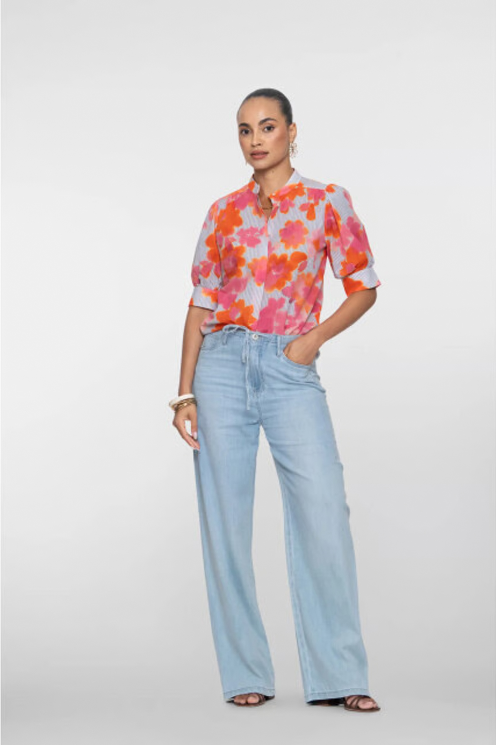 Dames broek blauw