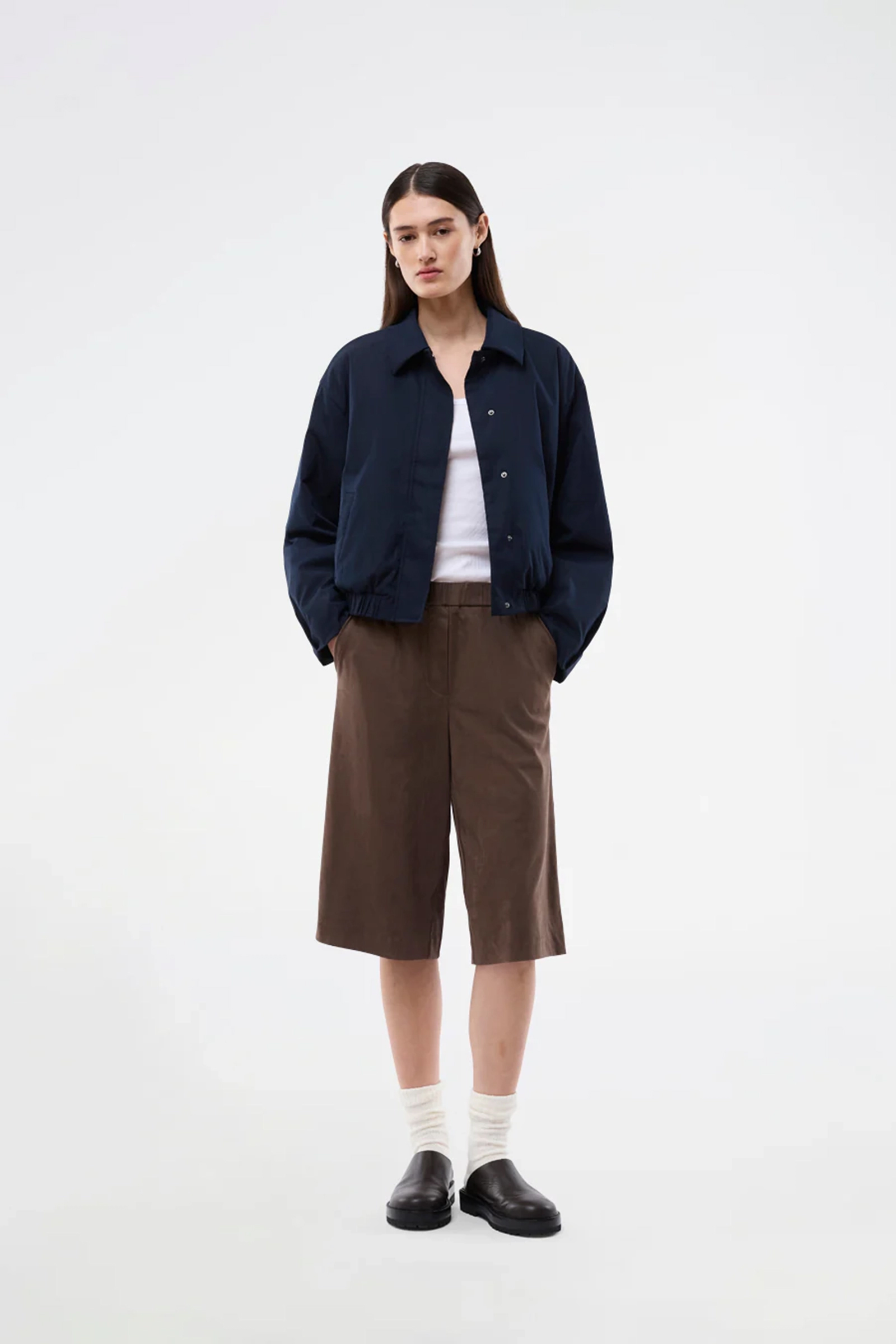 Dames short bruin