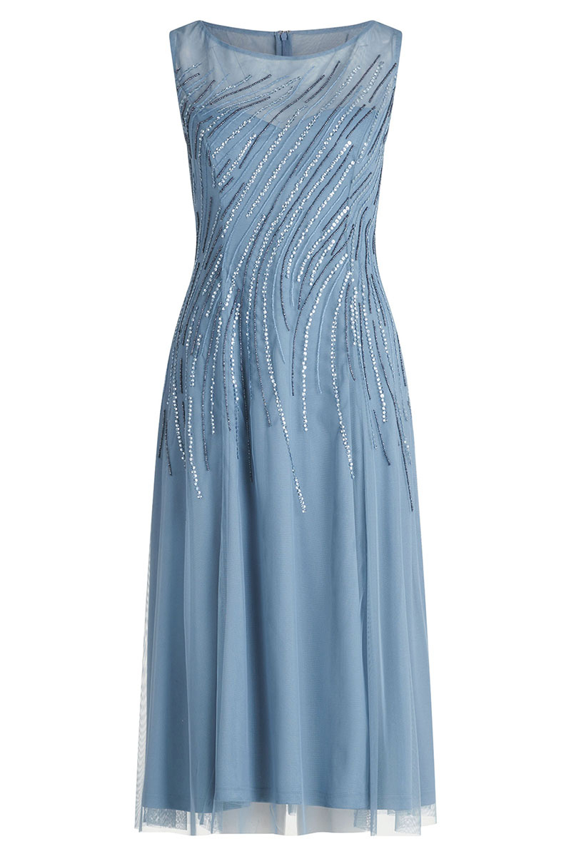 Dames jurk blauw