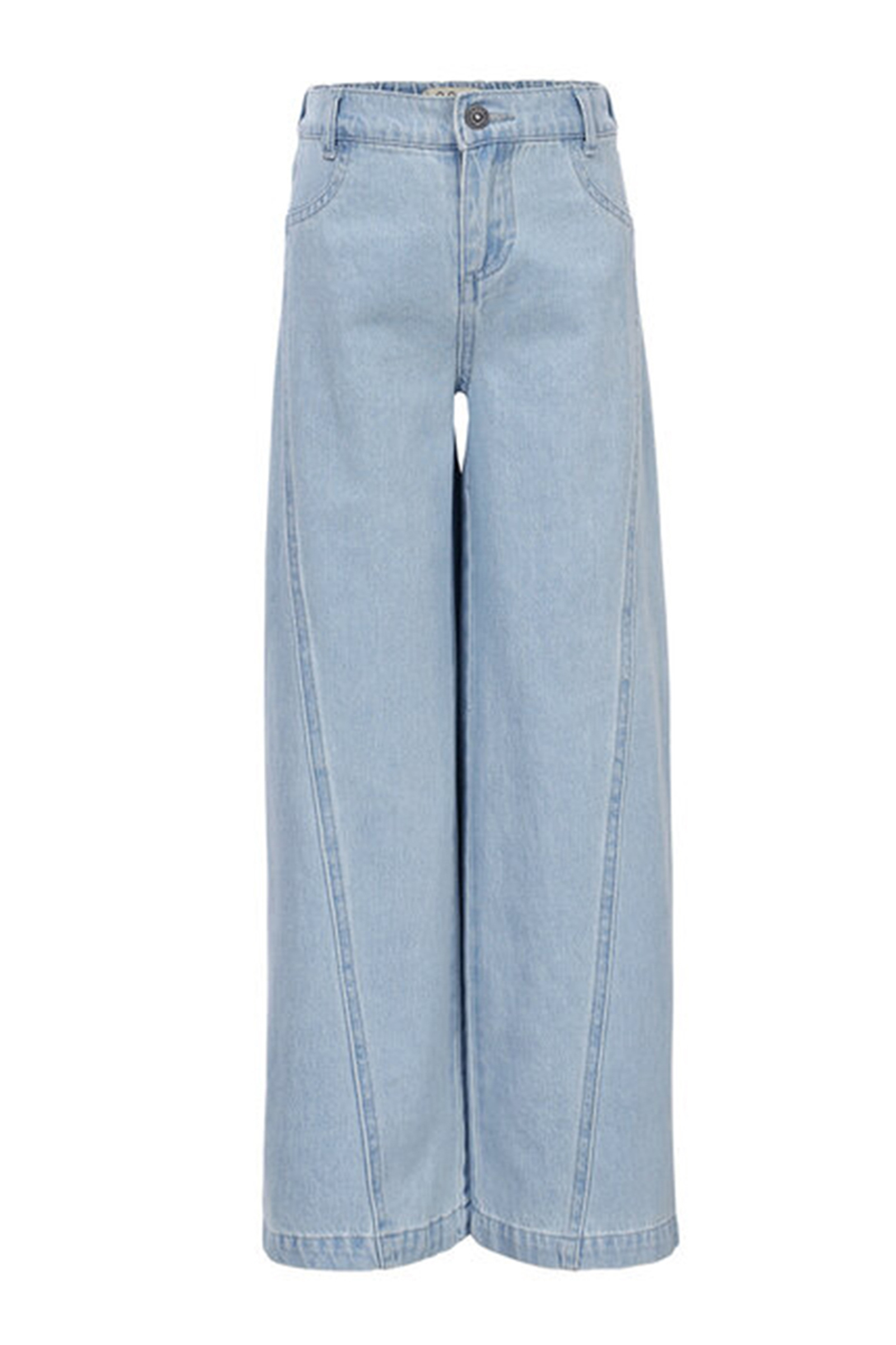 LOOXS LITTLE Little denim wideleg pants Blauw-1 1