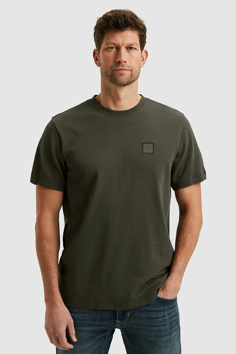 Heren t-shirt kortemouw groen