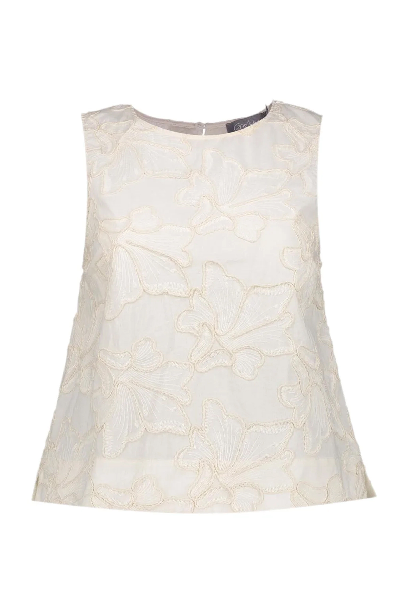 Dames top ecru