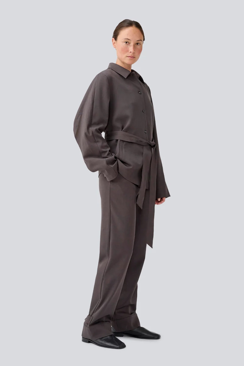 Dames blazer grijs