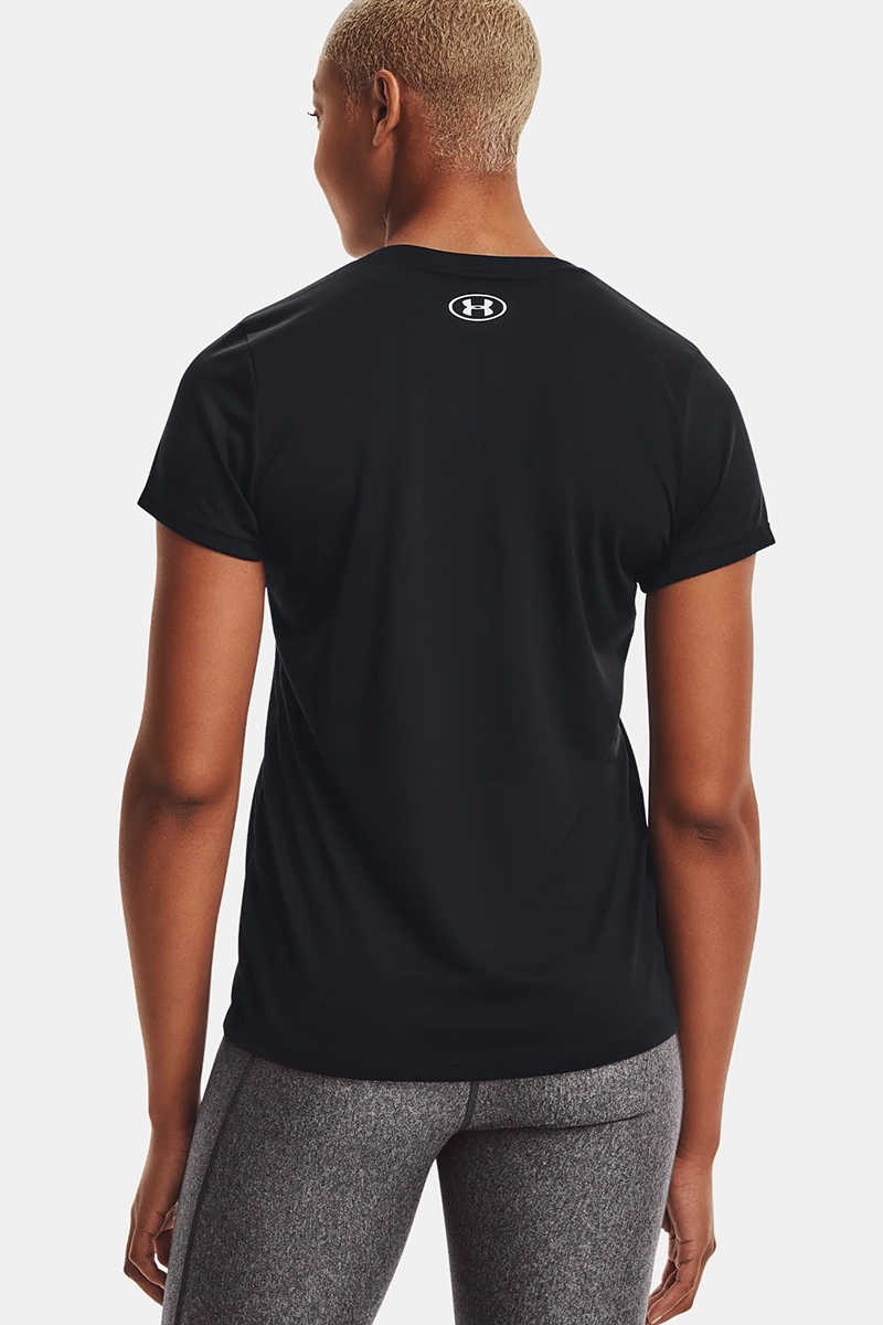 Under Armour Fitness dames t-shirt km Zwart-1 4