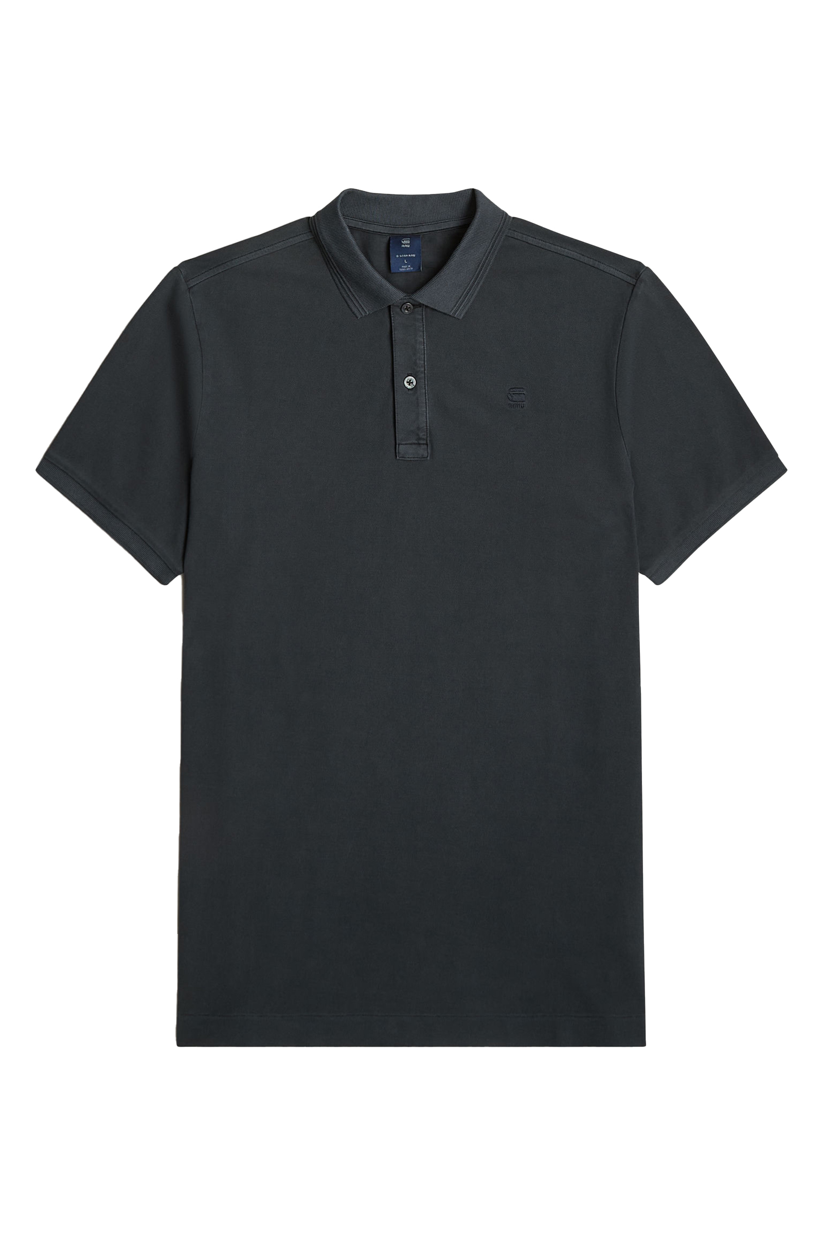 G-Star Dunda overdyed slim polo s\s Blauw-1 1