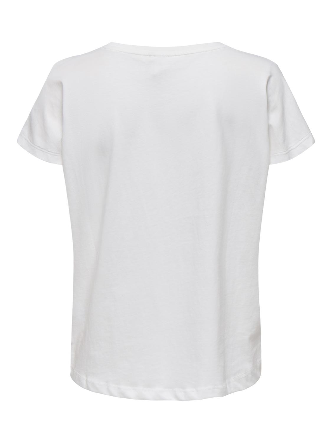 Fitness dames t-shirt km wit