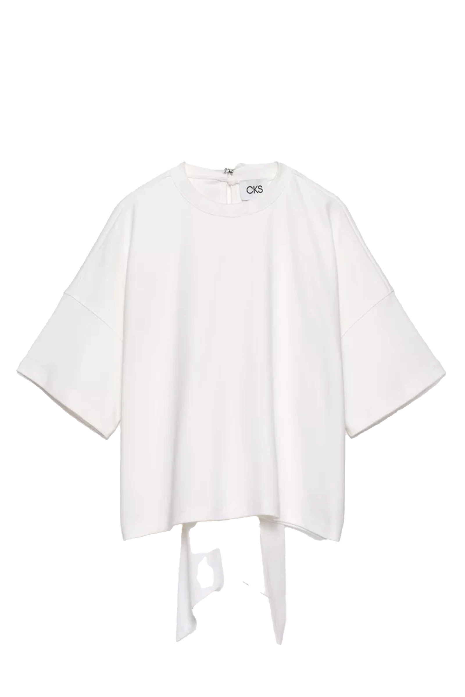 Dames t-shirt korte mouw ecru