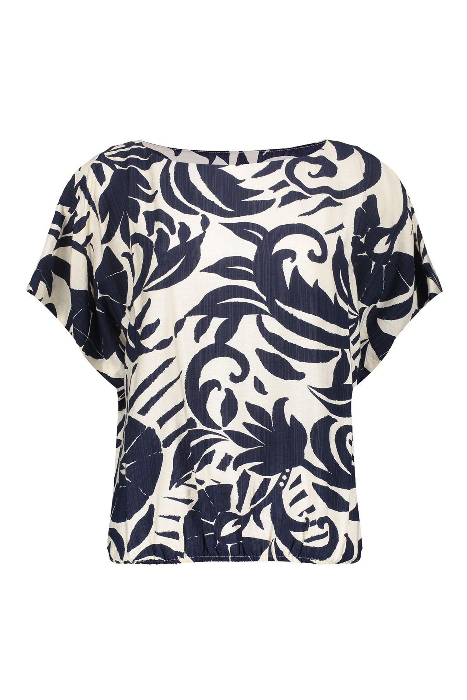 Dames t-shirt korte mouw blauw