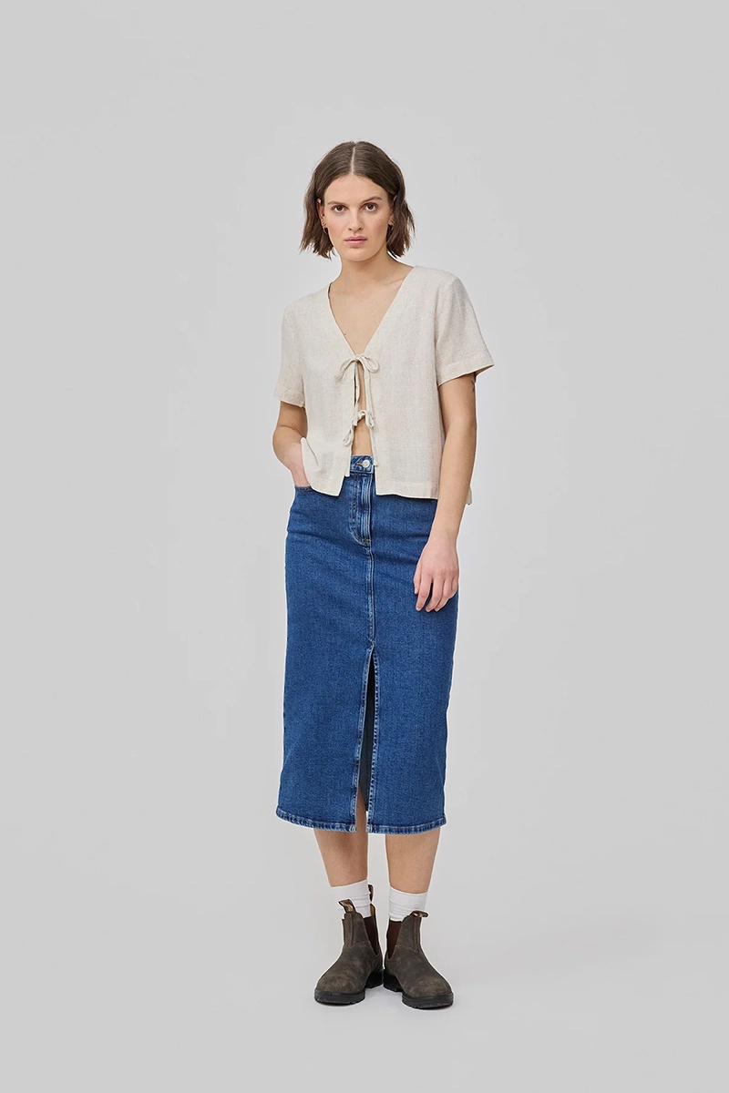 Dames top ecru