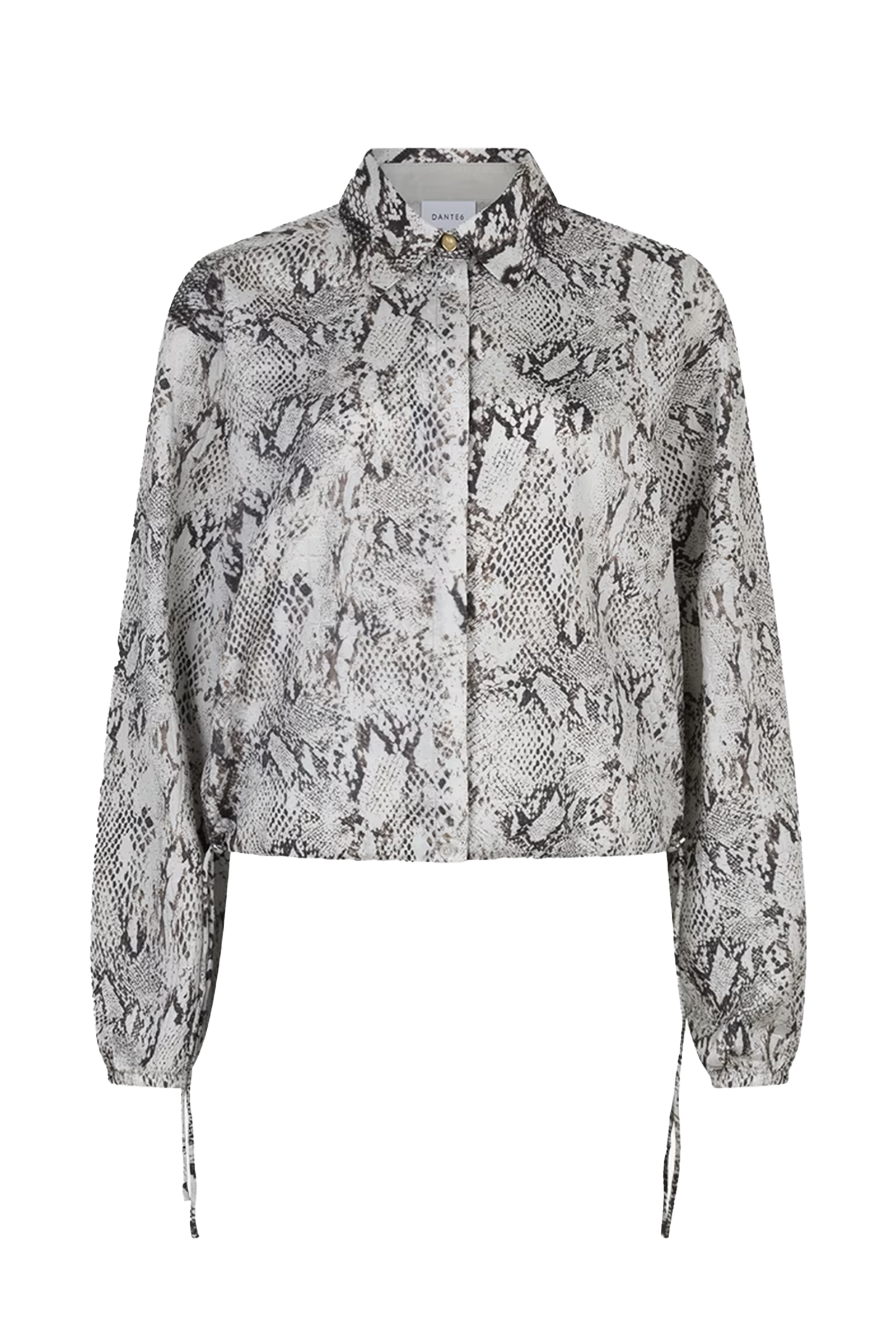 Dames blouse lange mouw bruin
