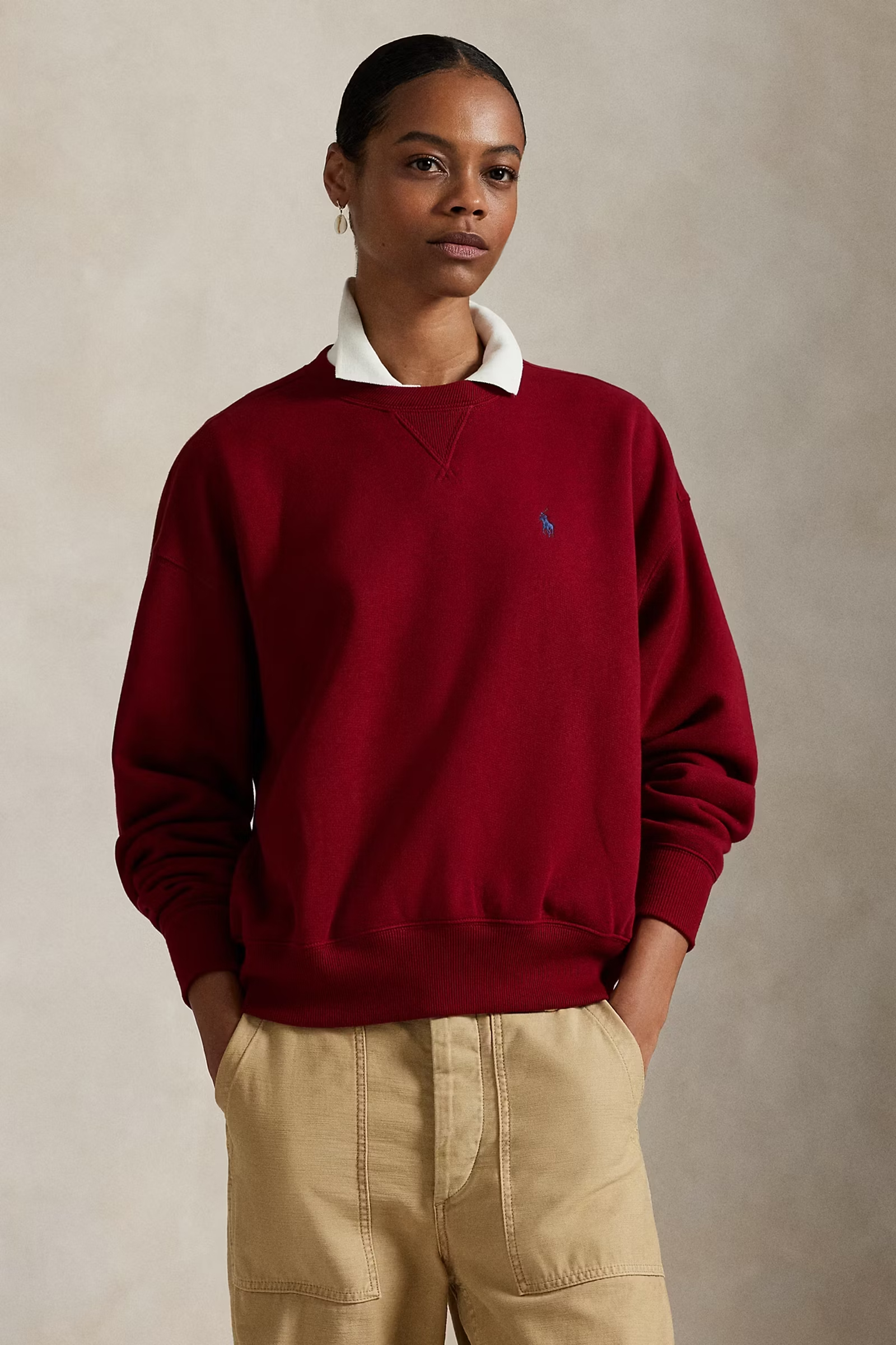 Dames sweater rood
