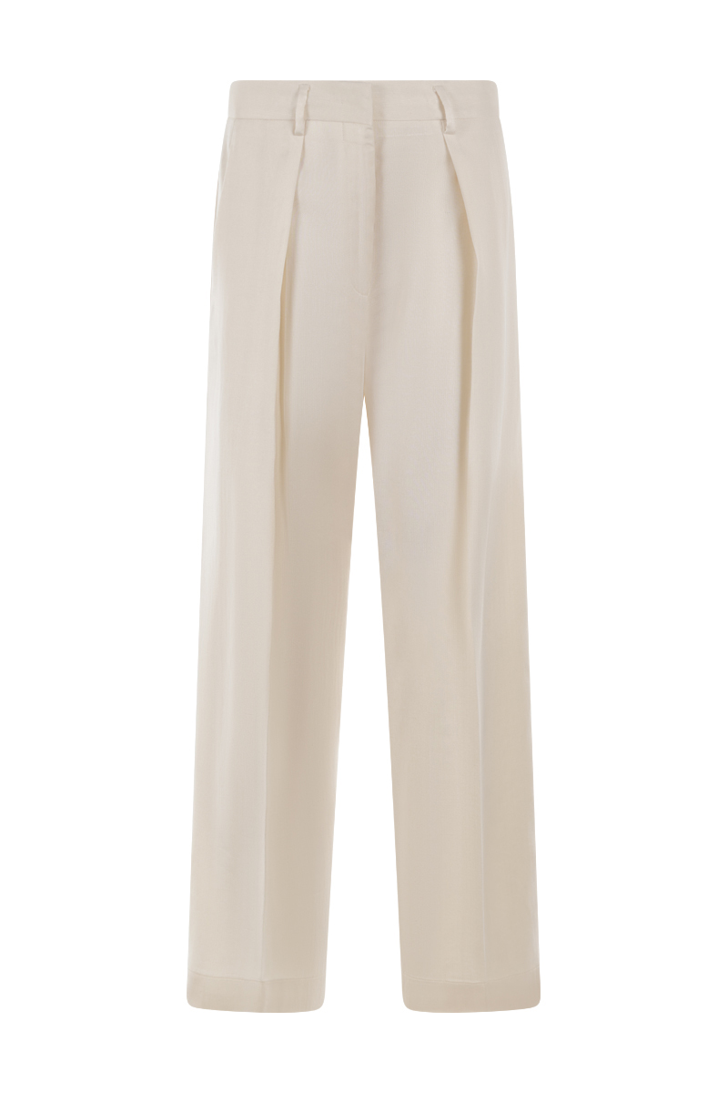 Dames broek ecru