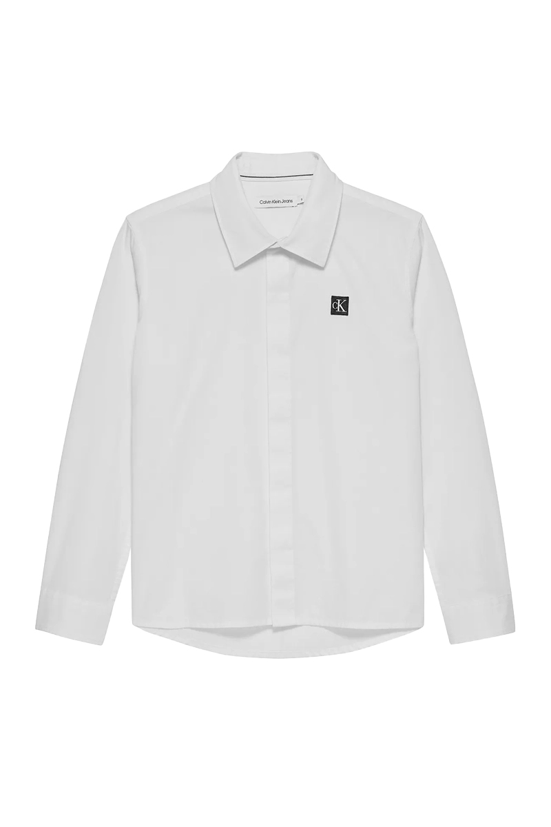 Calvin Klein Cermony poplin shirt Wit-1 1