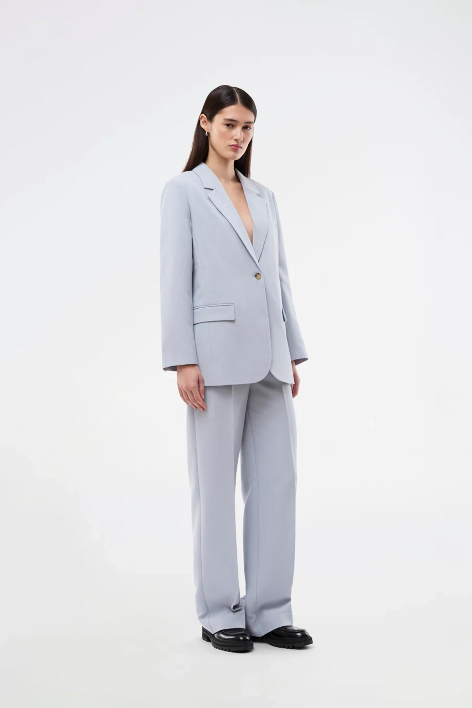 Dames blazer blauw