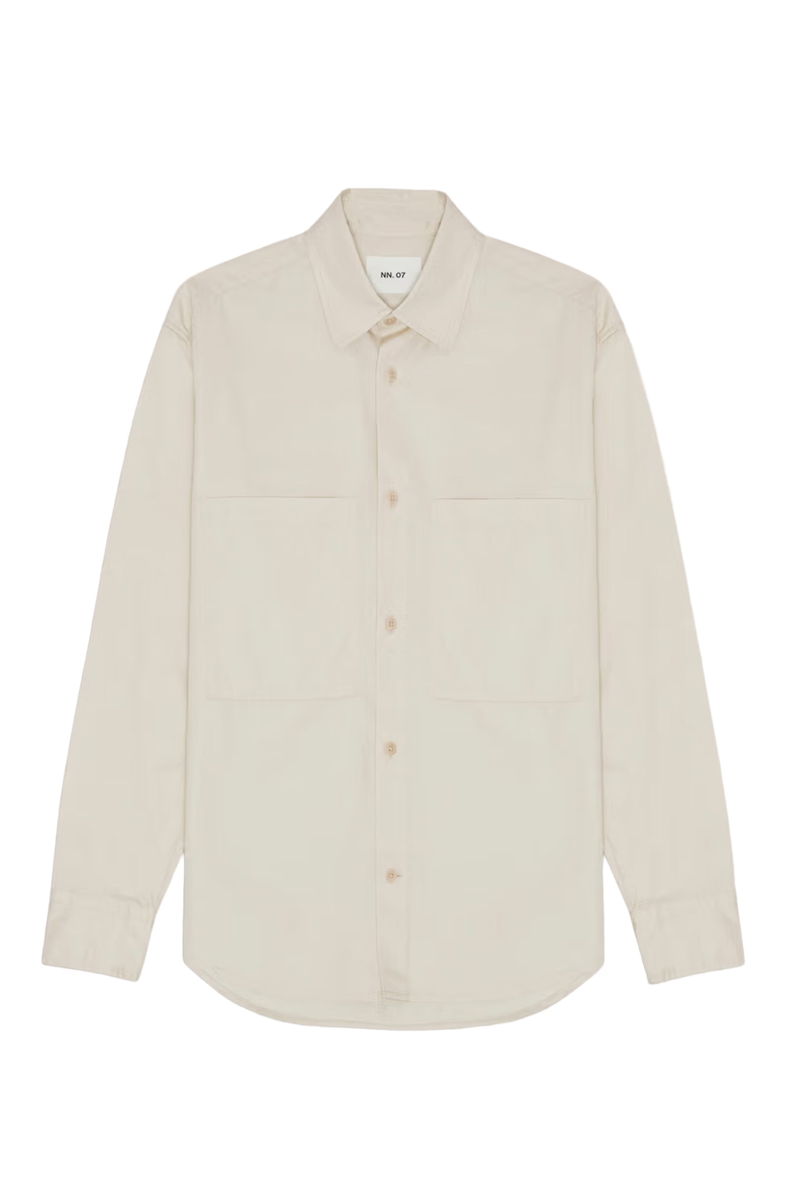 Heren overhemd lm casual ecru