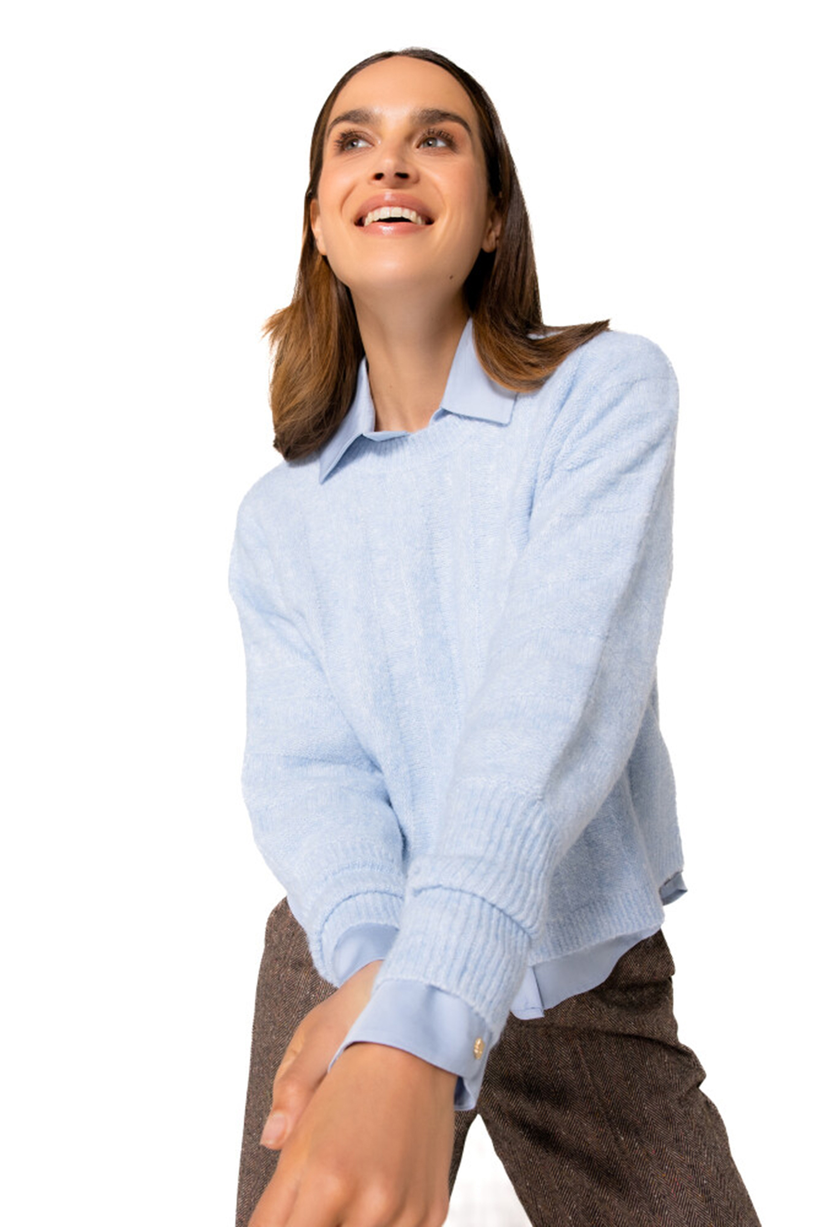 Dames trui blauw