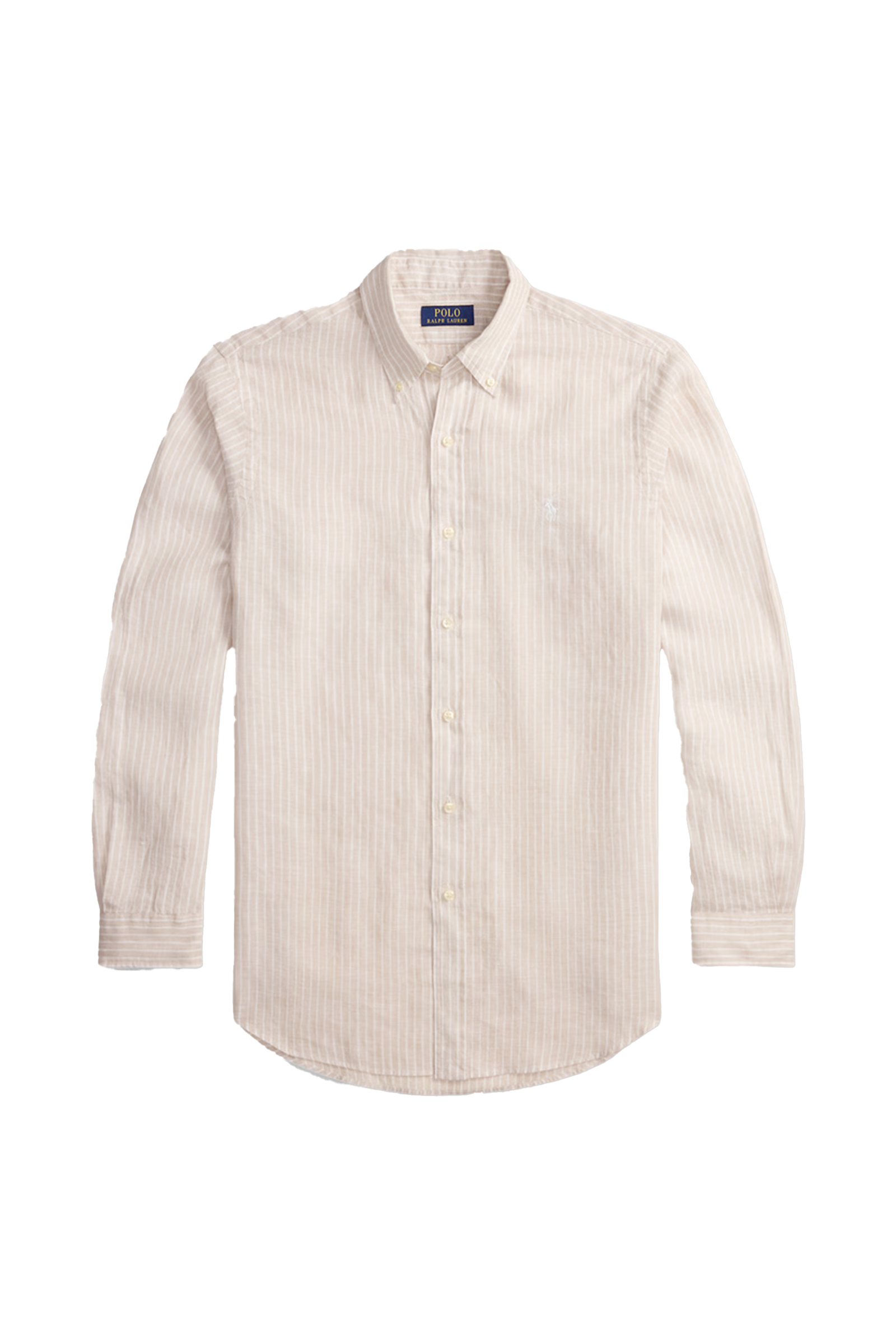 Heren overhemd lm casual bruin