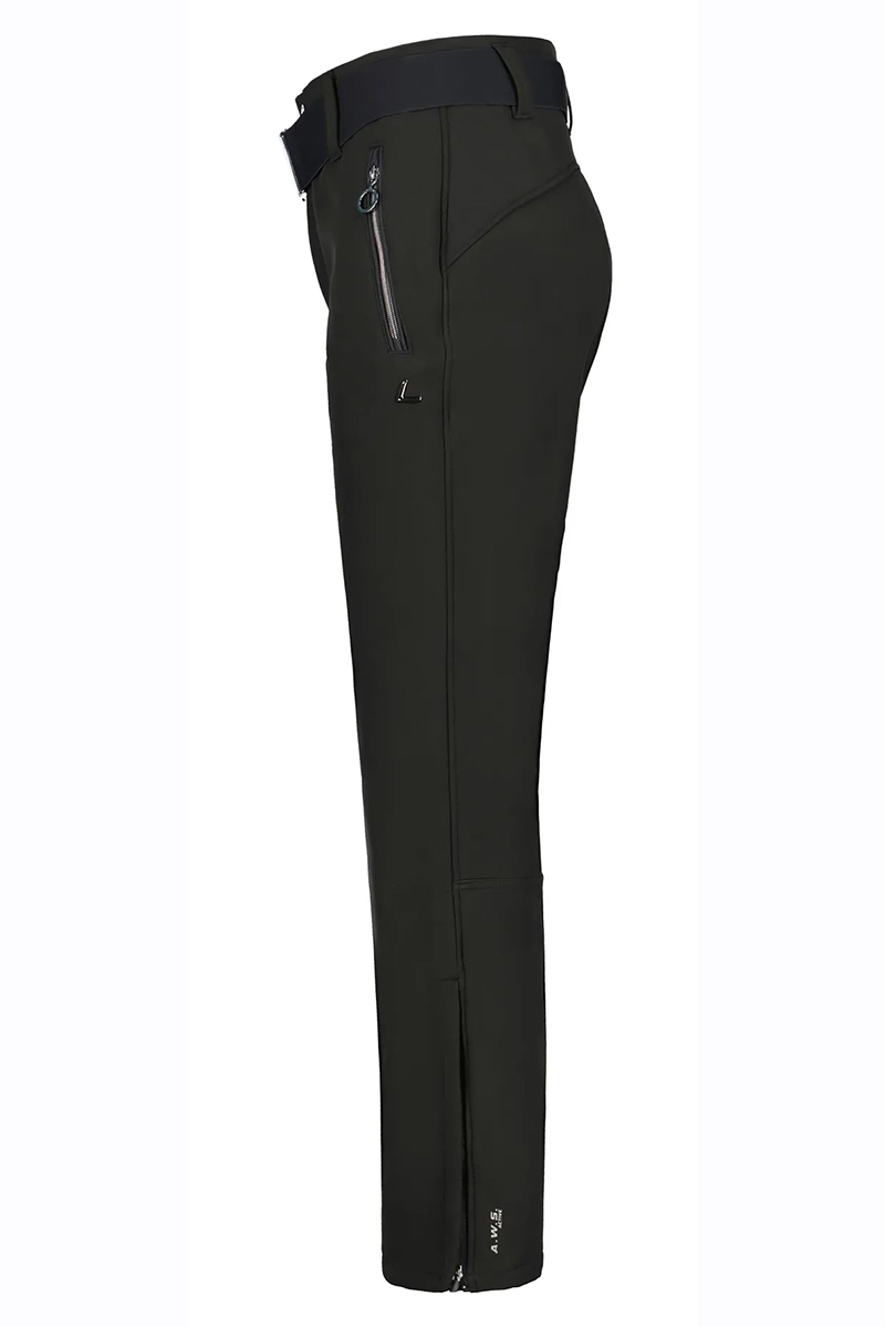 Wintersport dames strechbroek zwart